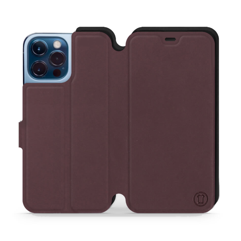 Mobiwear iPhone 13 Pro Max Θήκη Βιβλίο Slim Flip - Μπορντό - S_BUB