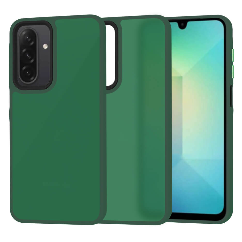 Techsuit Samsung Galaxy A26 5G - HaloFrost Series - Σκληρή Θήκη με Πλαίσιο Σιλικόνης - Midnight Green