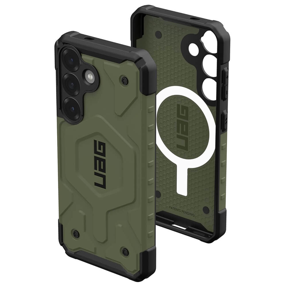 UAG Samsung Galaxy S25 Pathfinder Clear MagSafe Σκληρή Θήκη με MagSafe - Olive Drab