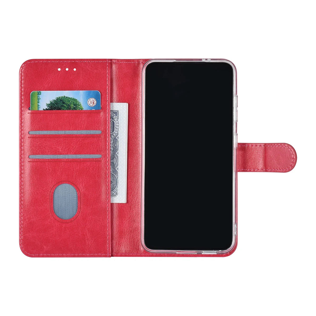 Tuniq Samsung Galaxy S24 - Θήκη Πορτοφόλι Stand από Δερματίνη - Hot Pink