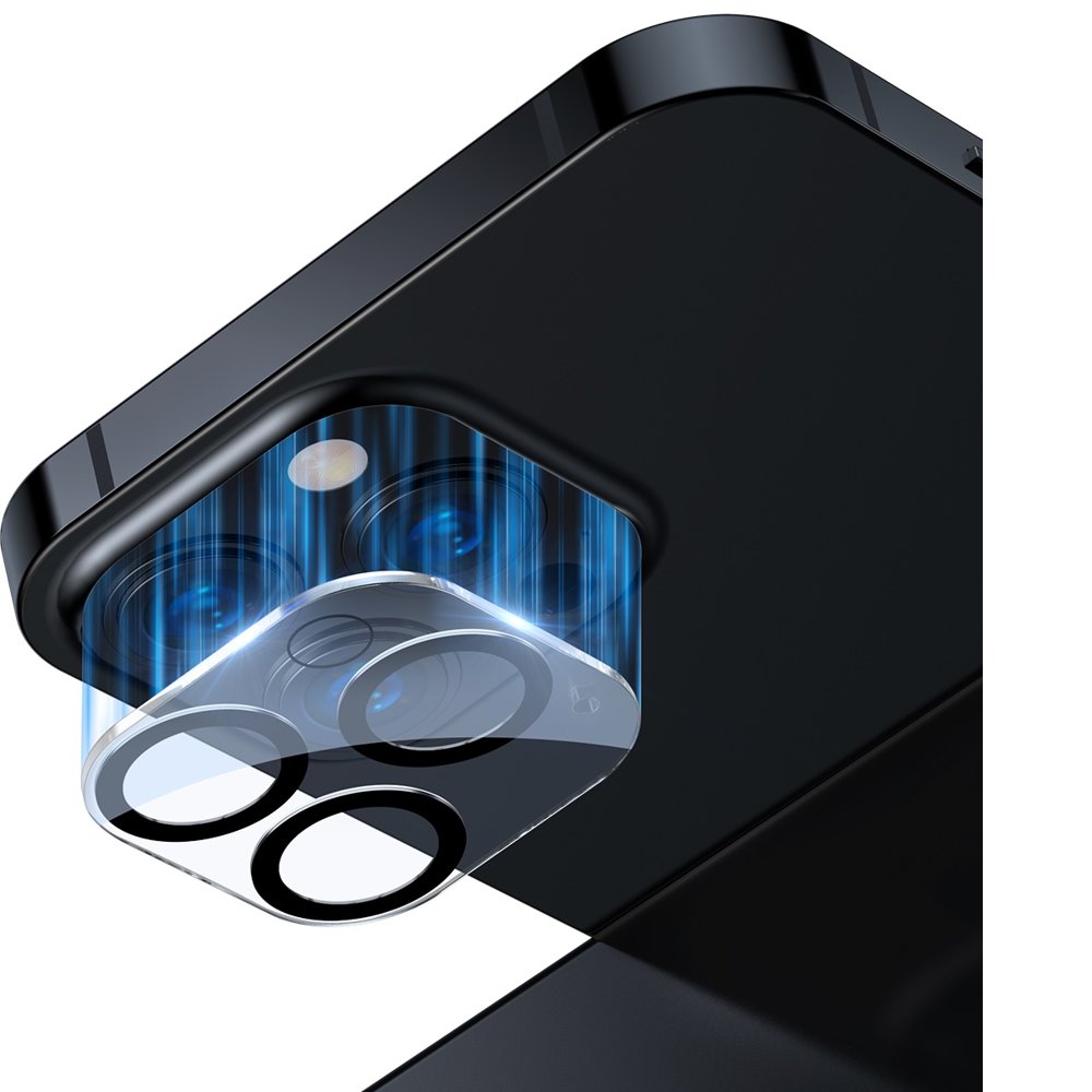 Baseus iPhone 13 Pro / iPhone 13 Pro Max Full Frame Lens Film 0.3mm - Αντιχαρακτικό Γυαλί για την Κάμερα - 2 Τεμάχια - Clear - SGQK000102