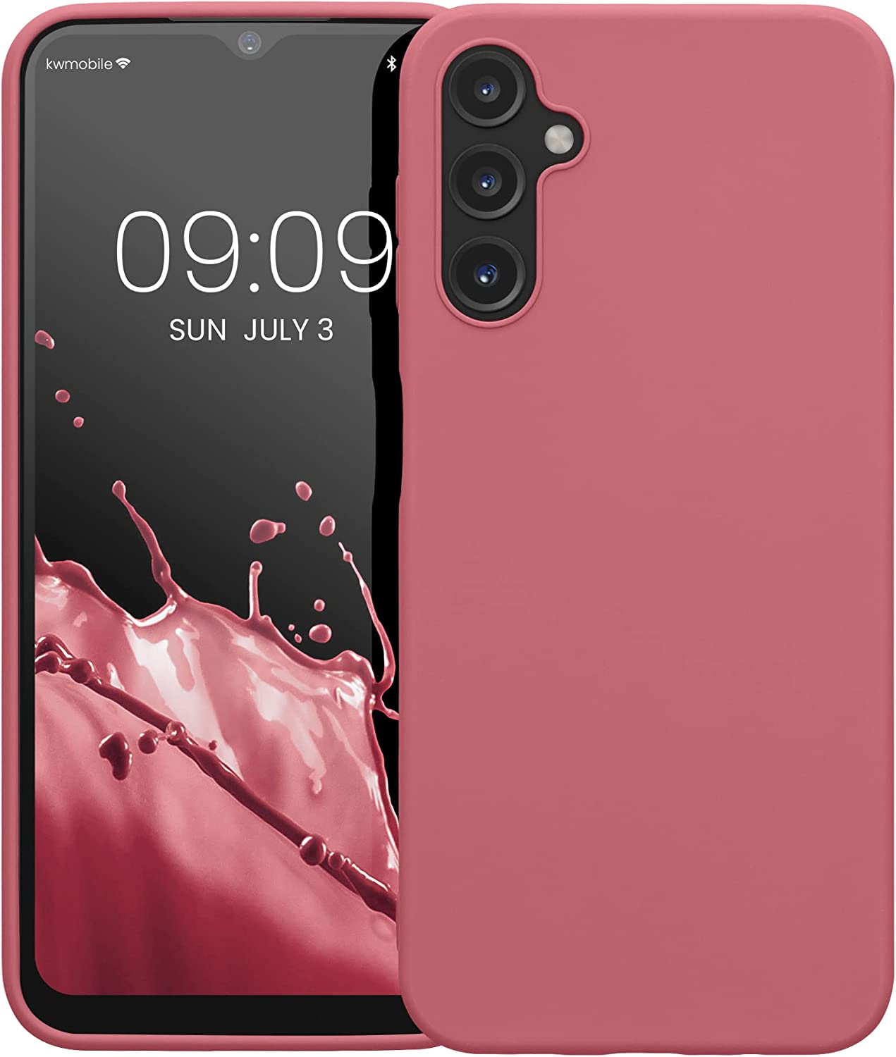 KW Samsung Galaxy A14 5G Θήκη Σιλικόνης TPU - Dark Rose - 61462.167