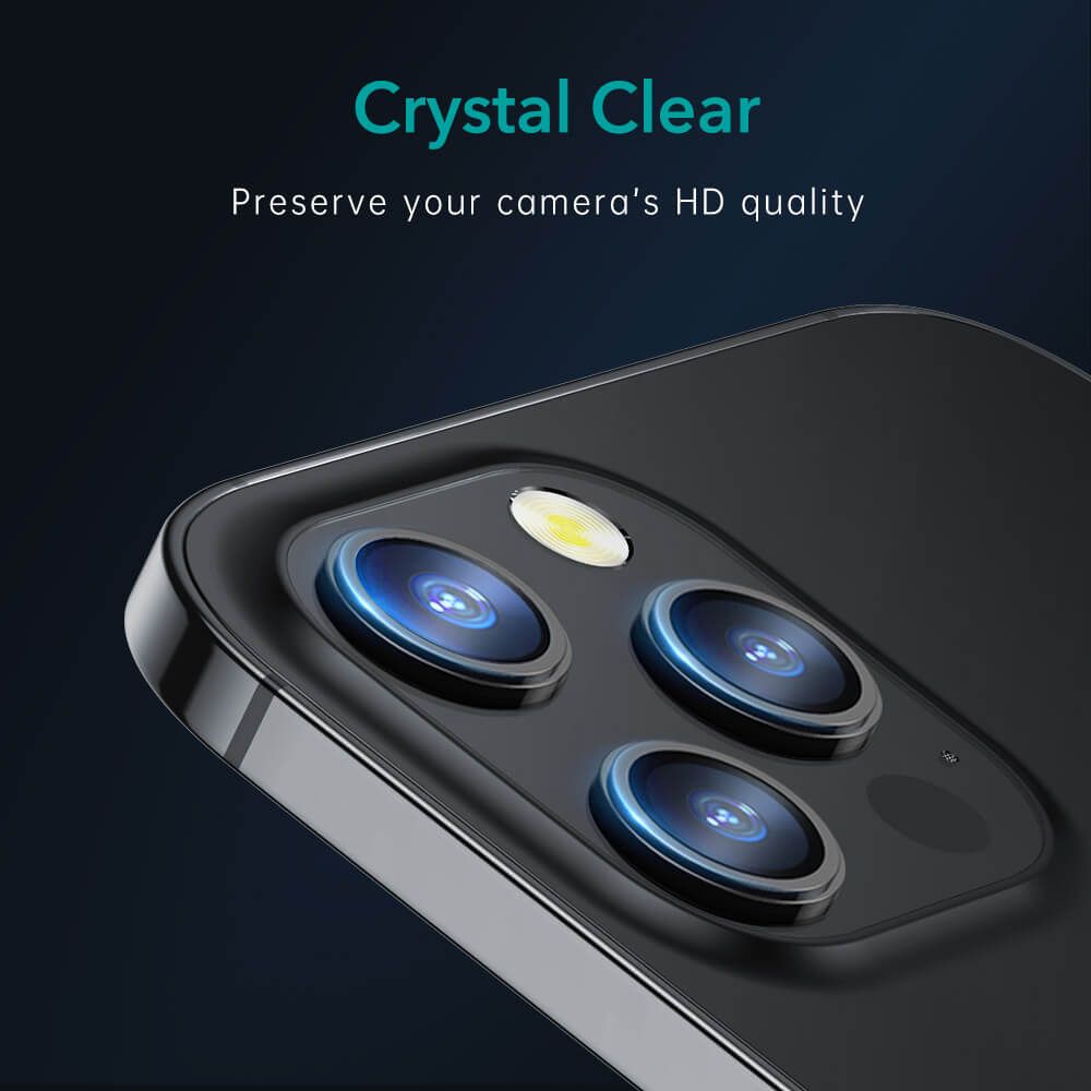 ESR iPhone 12 Pro Camera Lens Αντιχαρακτικό Γυαλί για την Κάμερα - 2 Τεμάχια - Black