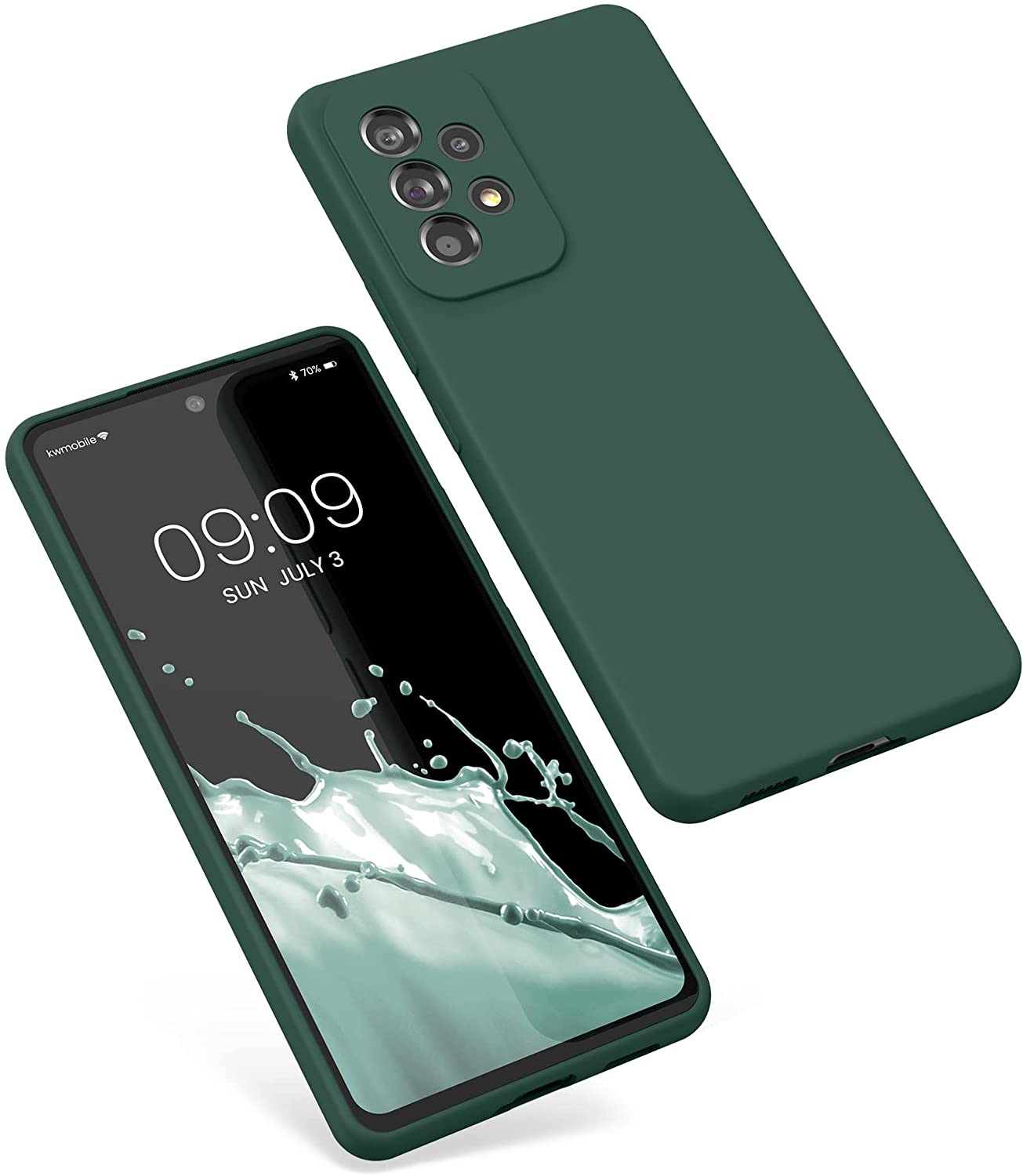 KW Samsung Galaxy A53 5G Θήκη Σιλικόνης Rubberized TPU - Moss Green - 57835.169