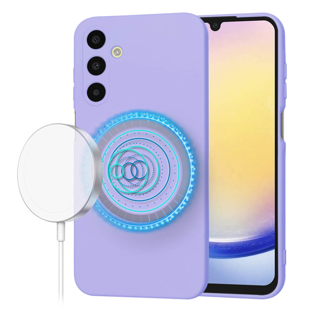 Techsuit Samsung Galaxy A25 5G SoftFlex MagSafe Θήκη Σιλικόνης - Light Purple