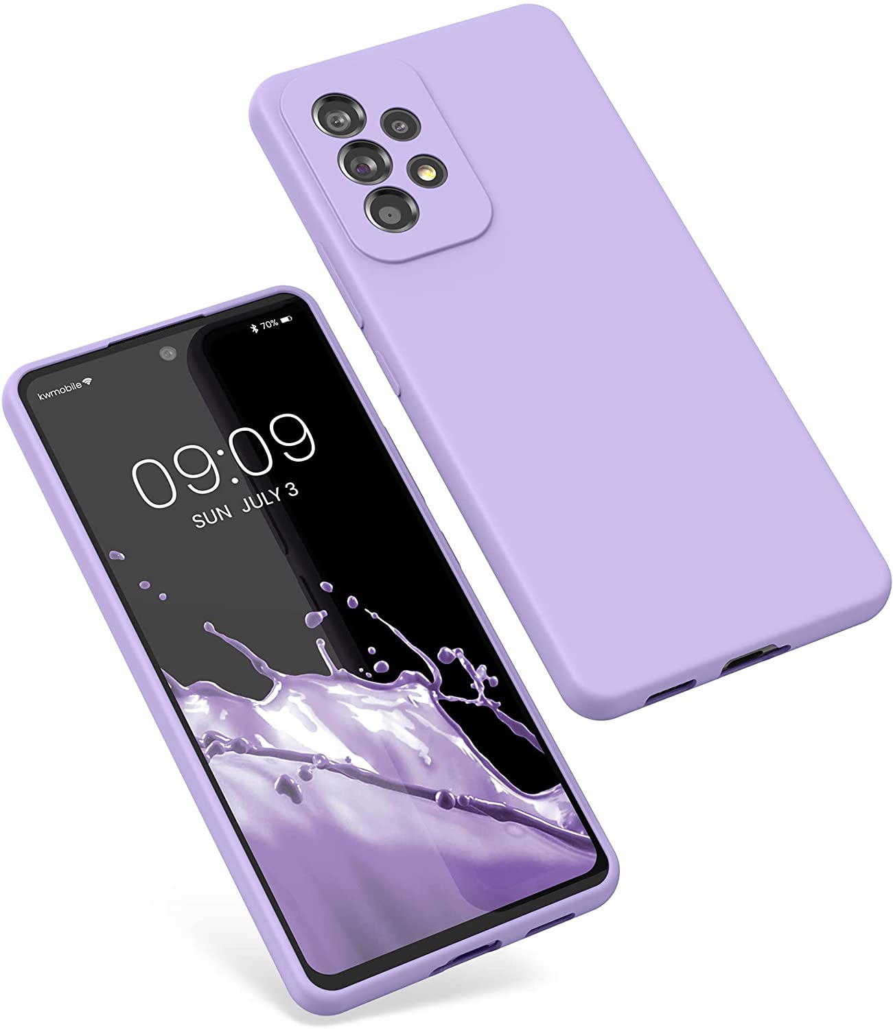 KW Samsung Galaxy A53 5G Θήκη Σιλικόνης Rubber TPU - Lavender - 57835.108
