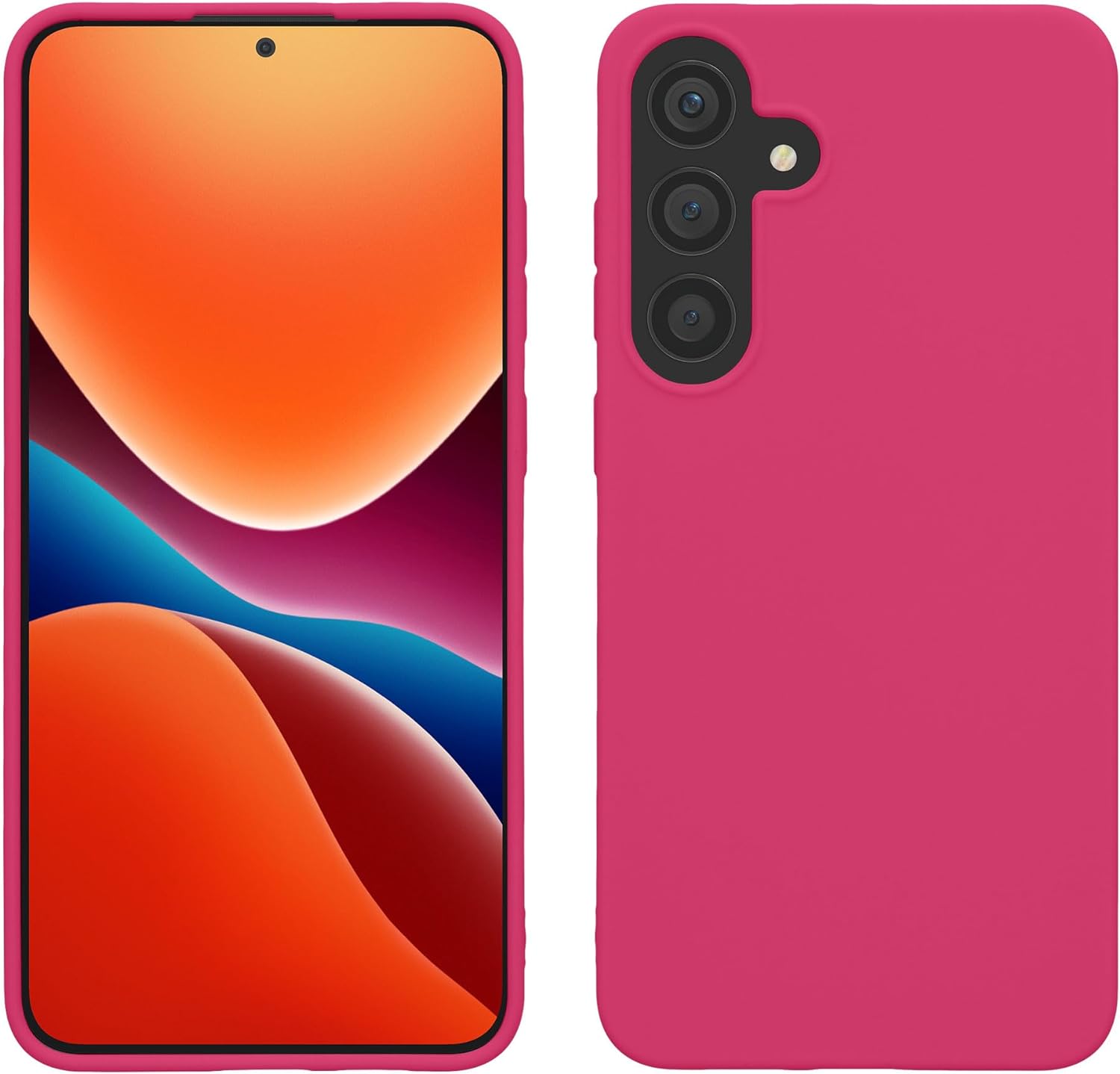 KW Samsung Galaxy S24+ Θήκη Σιλικόνης TPU - Neon Pink