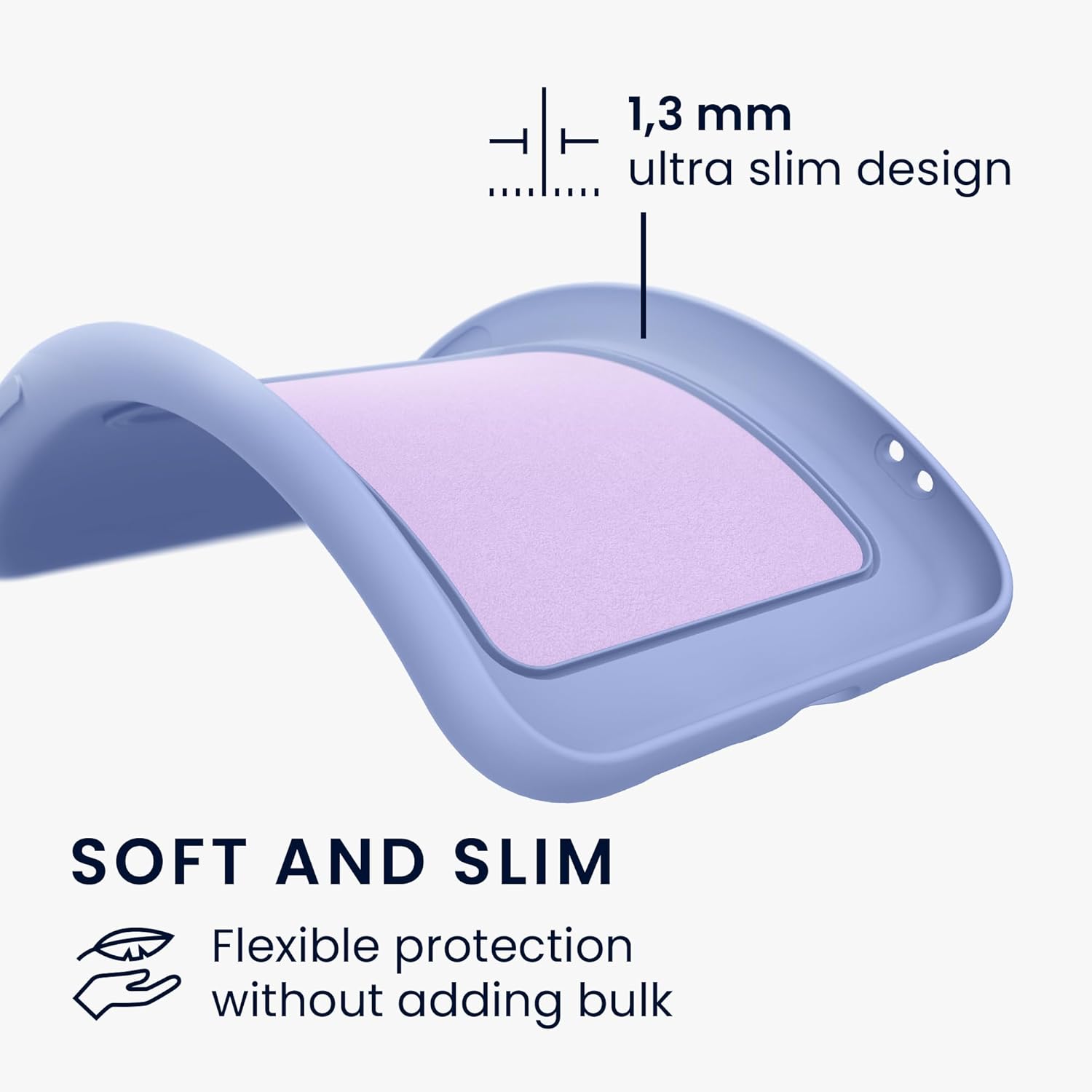 KW Samsung Galaxy A16 4G / A16 5G Θήκη Σιλικόνης TPU με Υποδοχή για Κάρτα - Lavender