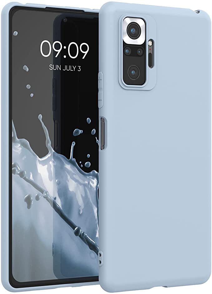 KW Xiaomi Redmi Note 10 Pro Θήκη Σιλικόνης TPU - Light Blue Matte - 54551.58