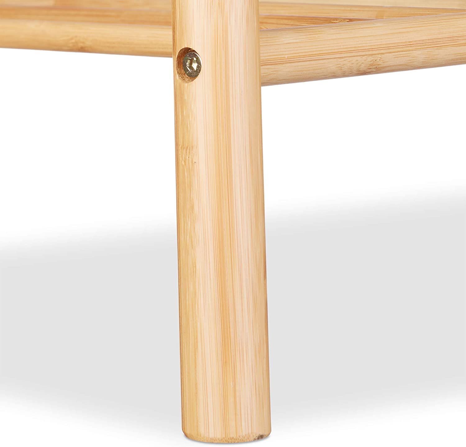 Relaxdays Πάγκος Παπουτσιών από Μπαμπού για 4 Ζευγάρια Παπουτσιών - Grey / Natural - 4052025223403