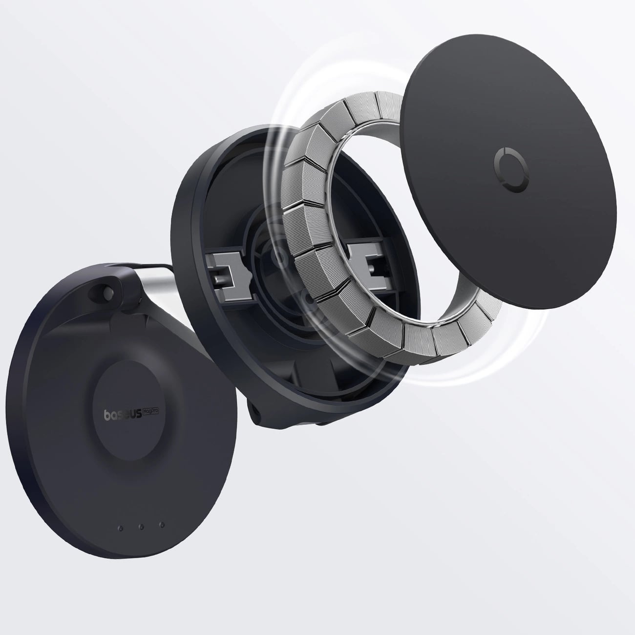 Baseus MagPro Self-adhesive Αναδιπλούμενη Αυτοκόλλητη Μαγνητική Βάση Στήριξης Κινητού - Black - B10564101121-00