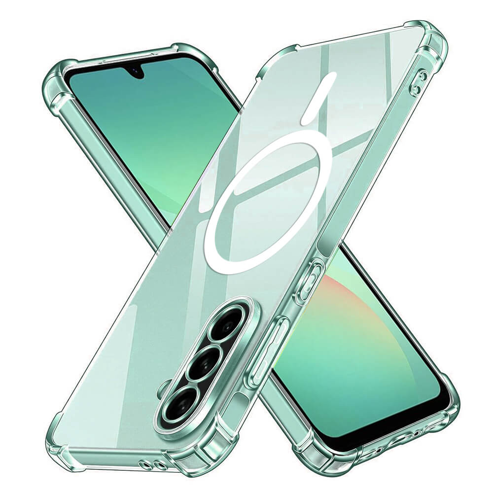 Techsuit Samsung Galaxy A26 5G - Shockproof Clear Silicone MagSafe - Θήκη Σιλικόνης με Ενισχυμένες Γωνίες - Clear