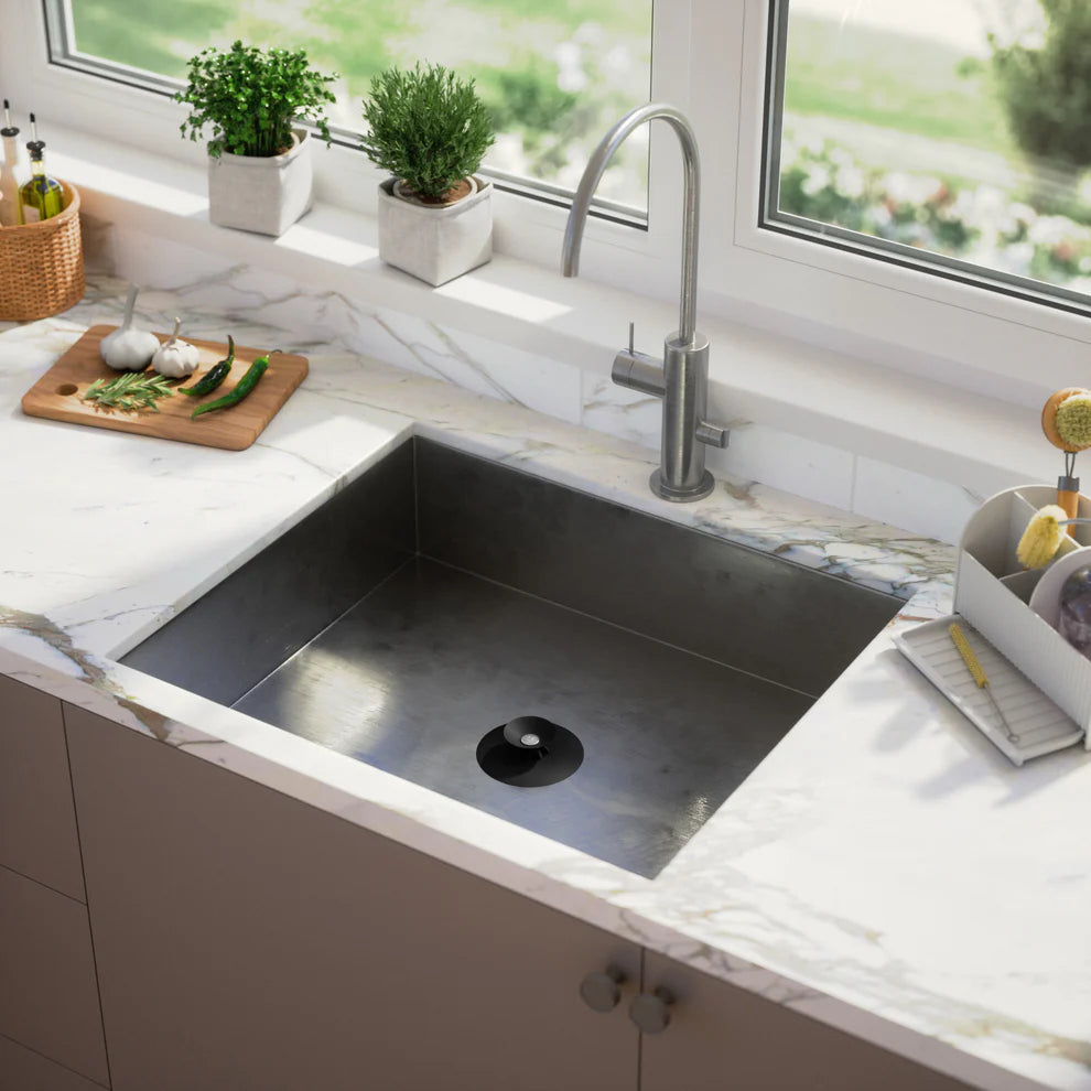 Umbra Flex Τάπα / Φίλτρο Νεροχύτη Σιλικόνης - Black