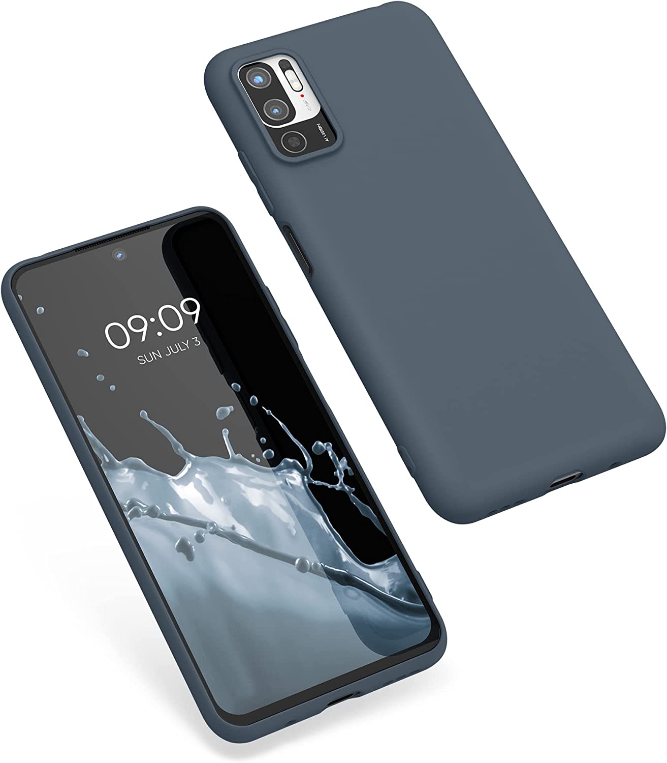 KW Xiaomi Redmi Note 10 5G Θήκη Σιλικόνης TPU - Dark Slate - 54947.202