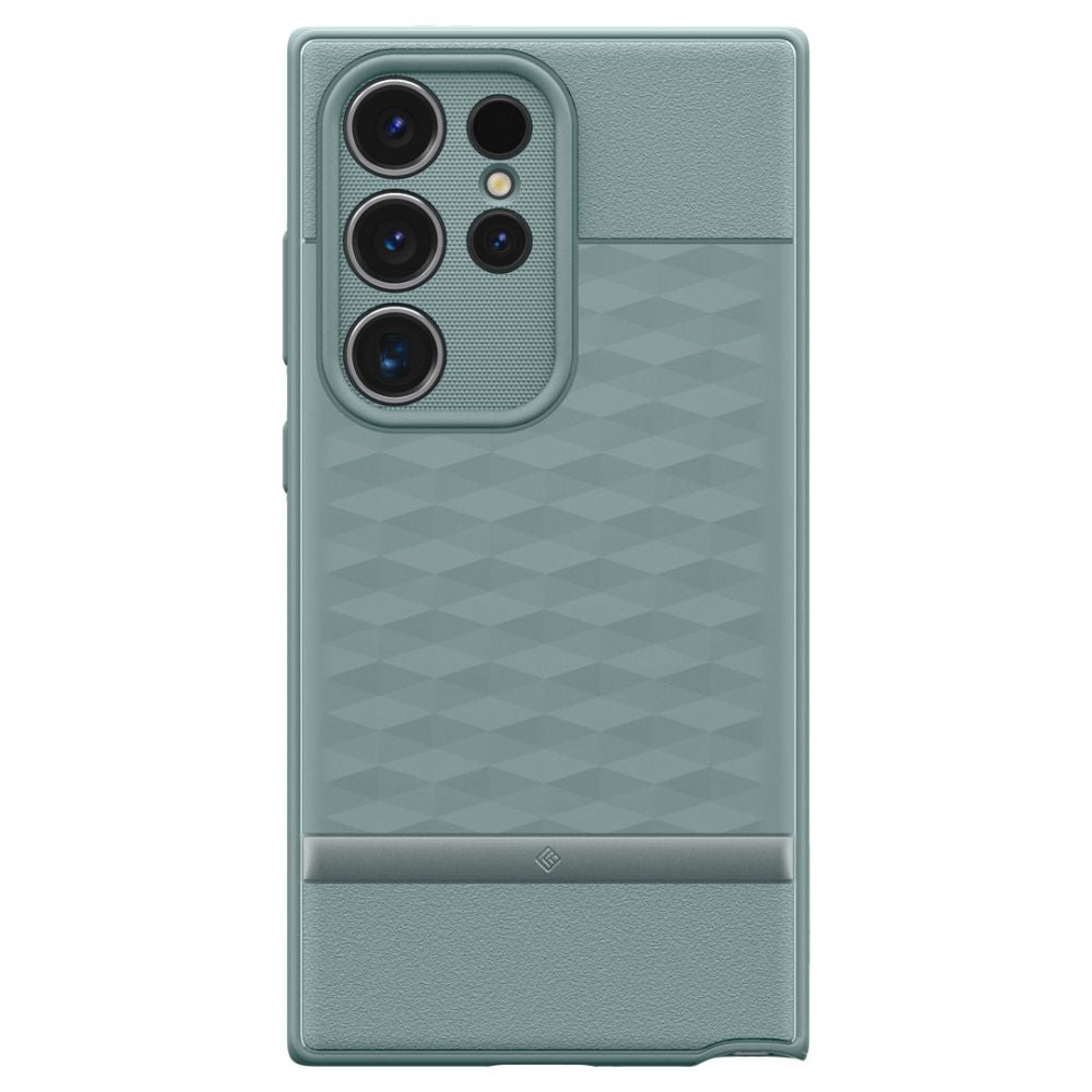 Caseology Samsung Galaxy S24 Ultra Parallax Θήκη Σιλικόνης με Σκληρό Πλαίσιο - Sage Green