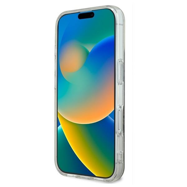 Guess iPhone 16 Plus - IML 4G MagSafe - Σκληρή Θήκη με Πλαίσιο Σιλικόνης - Brown - GUHMP16MH4STW