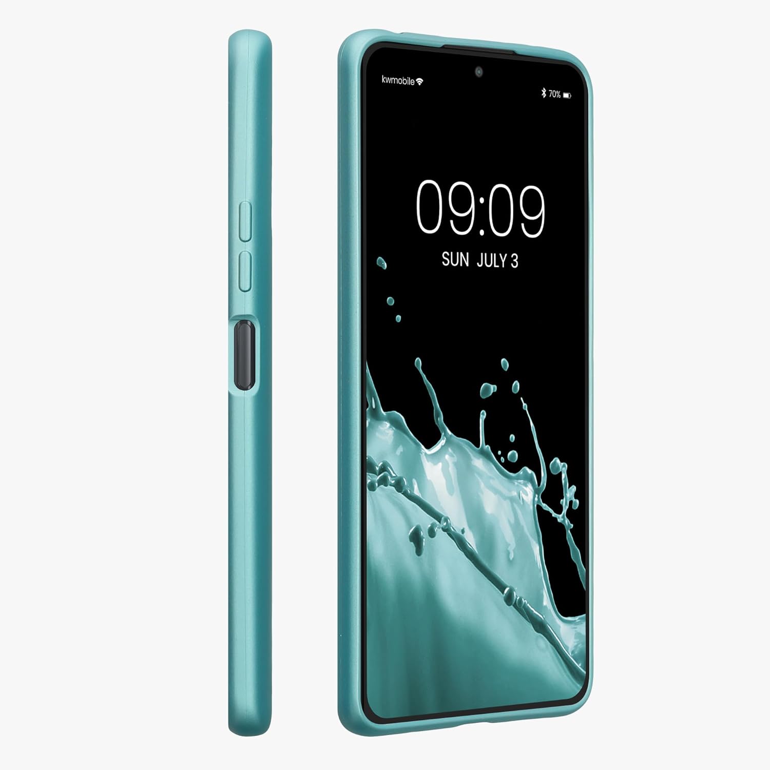 KW Xiaomi Redmi Note 10 Pro Θήκη Σιλικόνης TPU - Metallic Mint Green - 54552.231