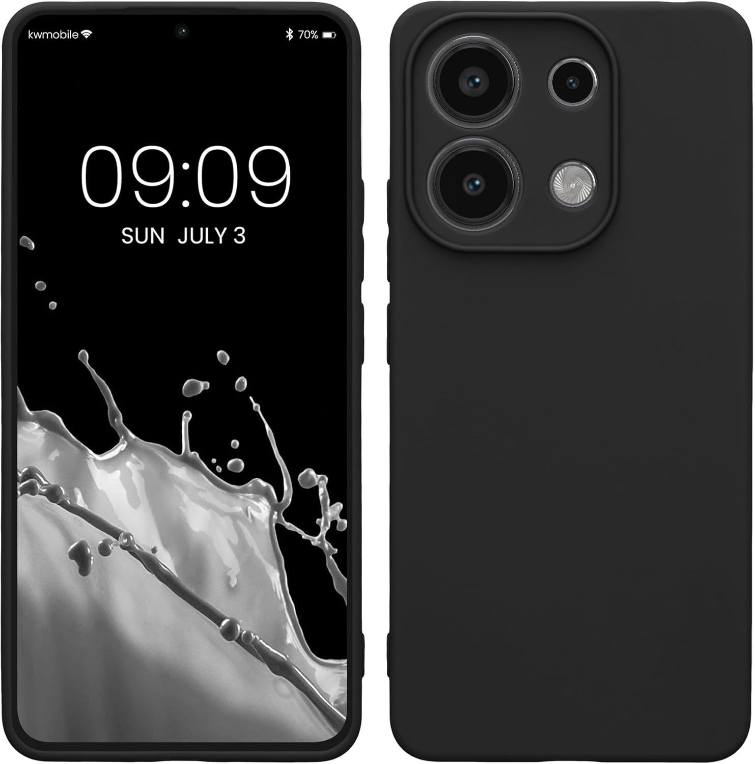 KW Xiaomi Redmi Note 13 Pro 4G Θήκη Σιλικόνης TPU - Matte Black
