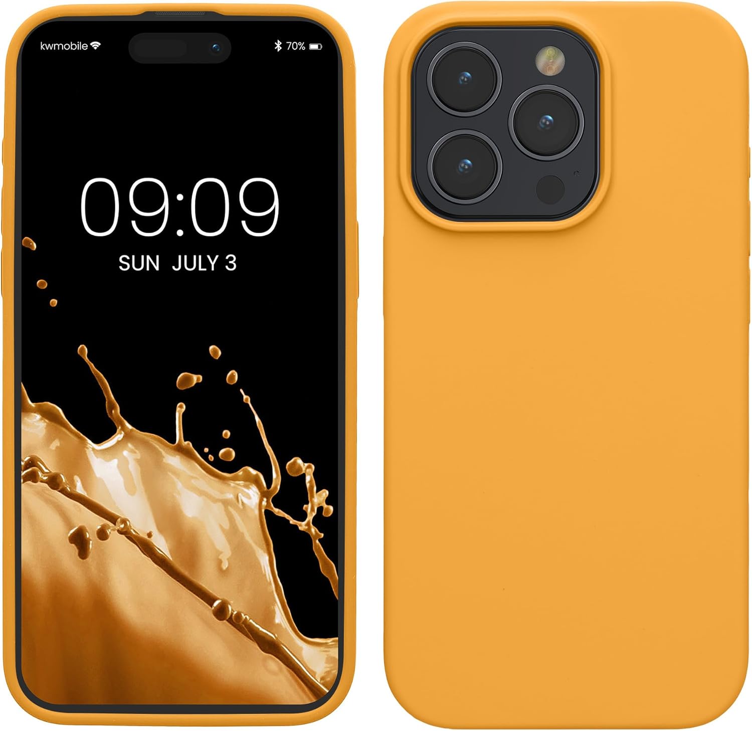 KW iPhone 15 Pro Max Θήκη Σιλικόνης Rubberized TPU - Mango