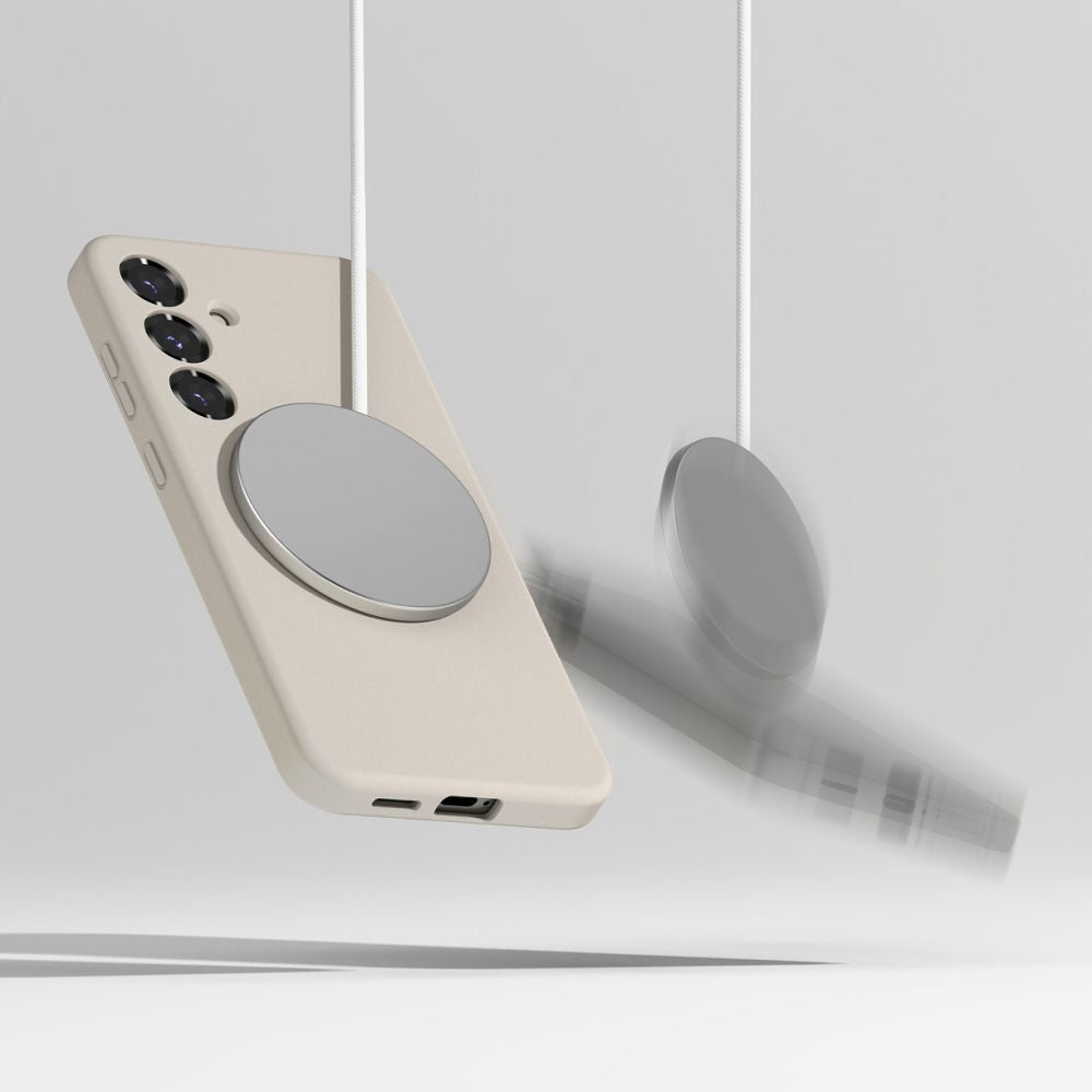 Ringke Samsung Galaxy S25 Silicone Magnetic MagSafe Case Θήκη Σιλικόνης με MagSafe - Stone