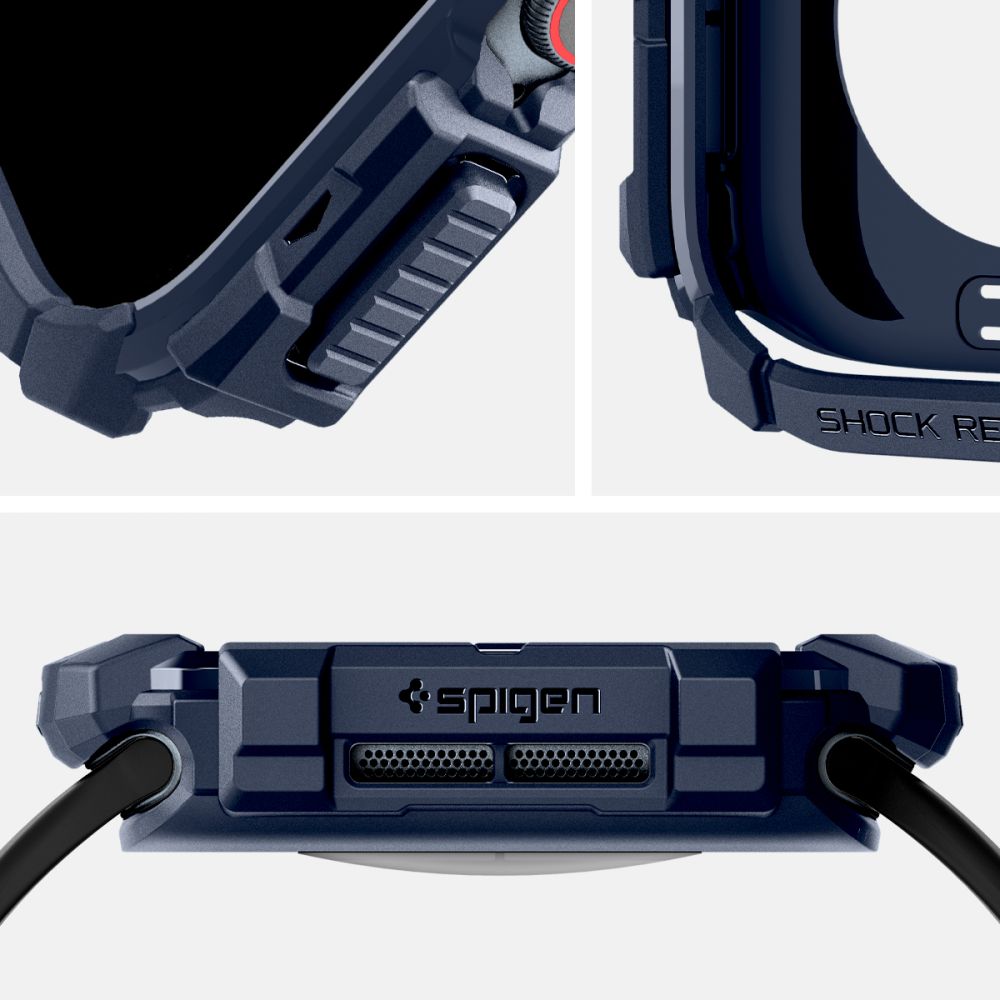 Spigen Θήκη Apple Watch 10/11 - 46mm Rugged Armor - Navy Blue
