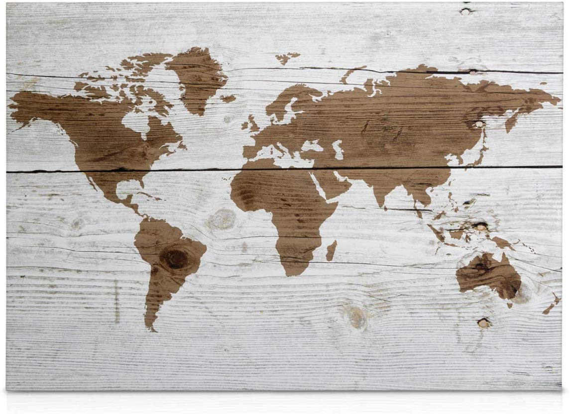 Navaris Μαγνητικός Πίνακας - 90 x 60cm - Design World Map - 49997.02