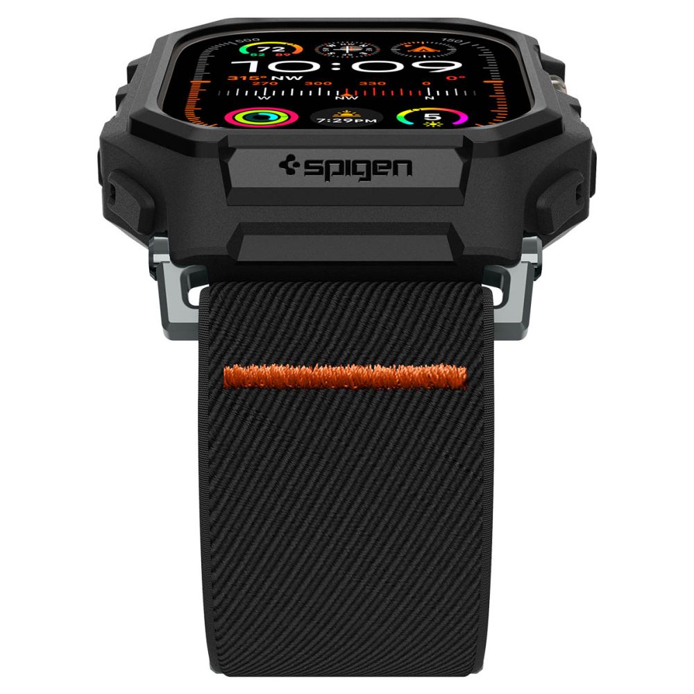 Spigen Λουράκι Apple Watch Ultra (1/2/3) - 49mm με Θήκη Προστασίας Lite Fit Pro - Matte Black