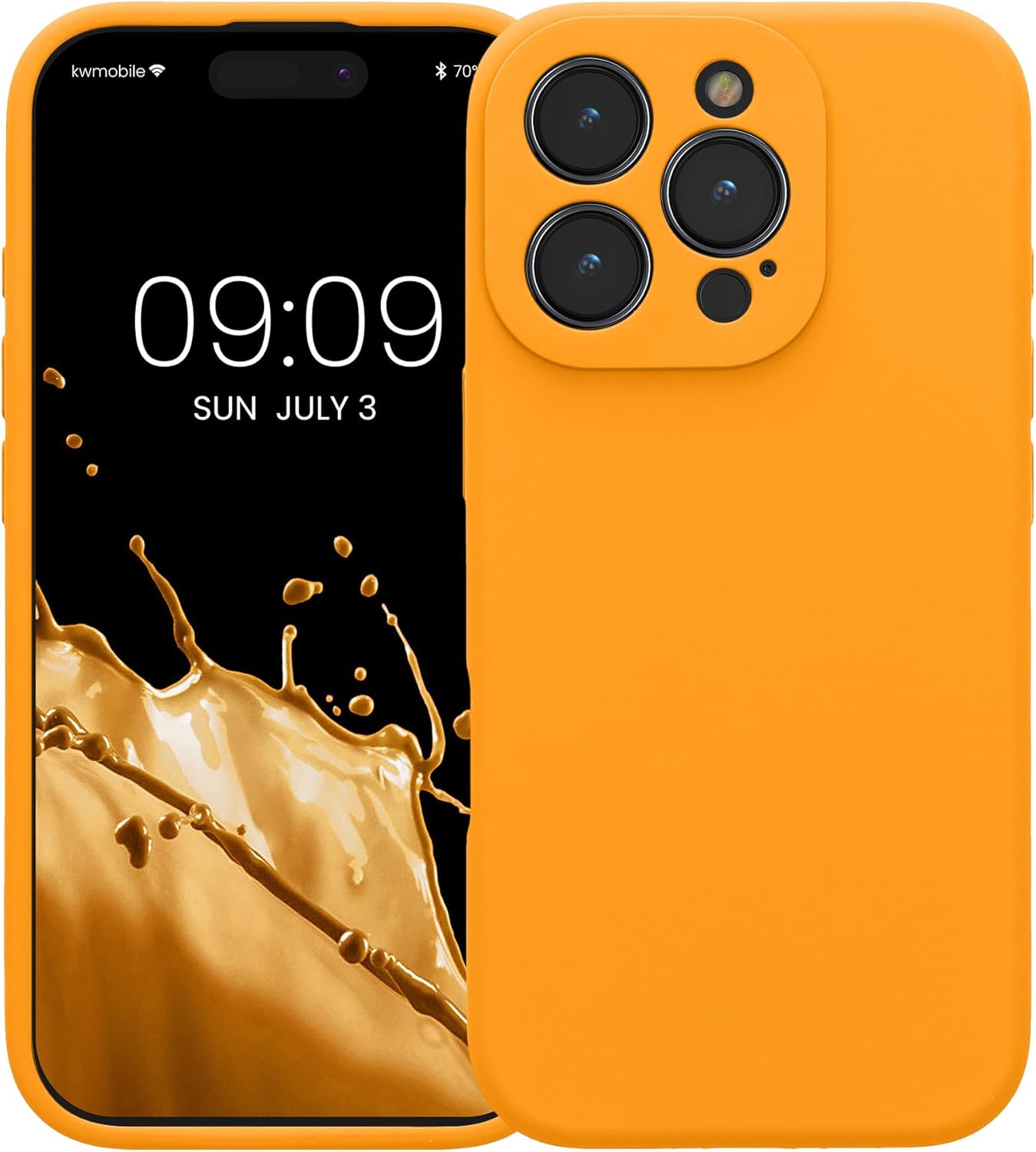 KW iPhone 16 Pro Θήκη Σιλικόνης Rubberized TPU - Fruity Orange