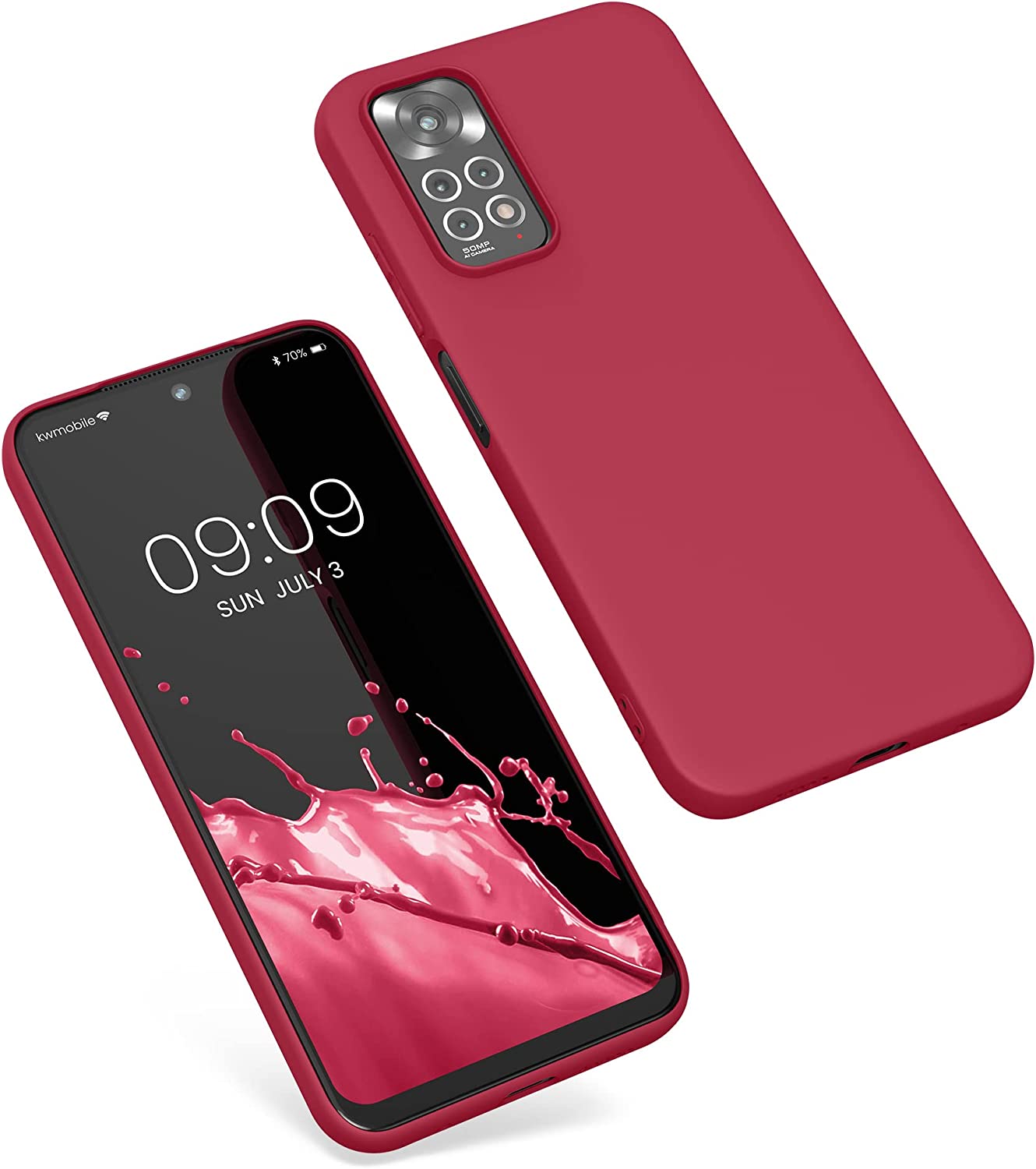 KW Xiaomi Redmi Note 11 / Redmi Note 11S Θήκη Σιλικόνης TPU - Matte Fuchsia - 57368.100