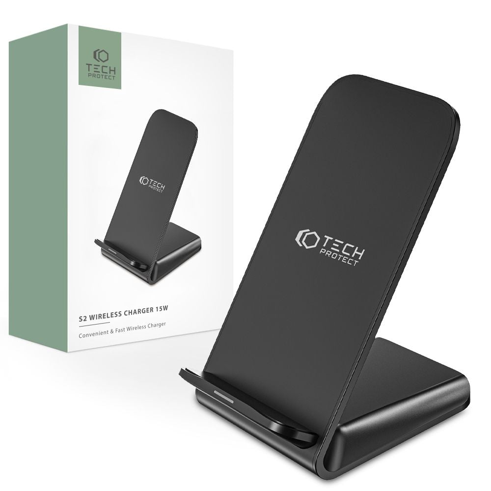 Tech-Protect S2 Βάση Ασύρματης Φόρτισης Qi Charge 15W - Black