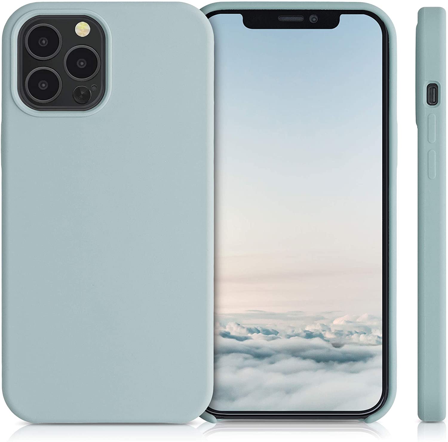 KW iPhone 12 Pro Max Θήκη Σιλικόνης Rubber TPU - Frosty Mint - 52644.200