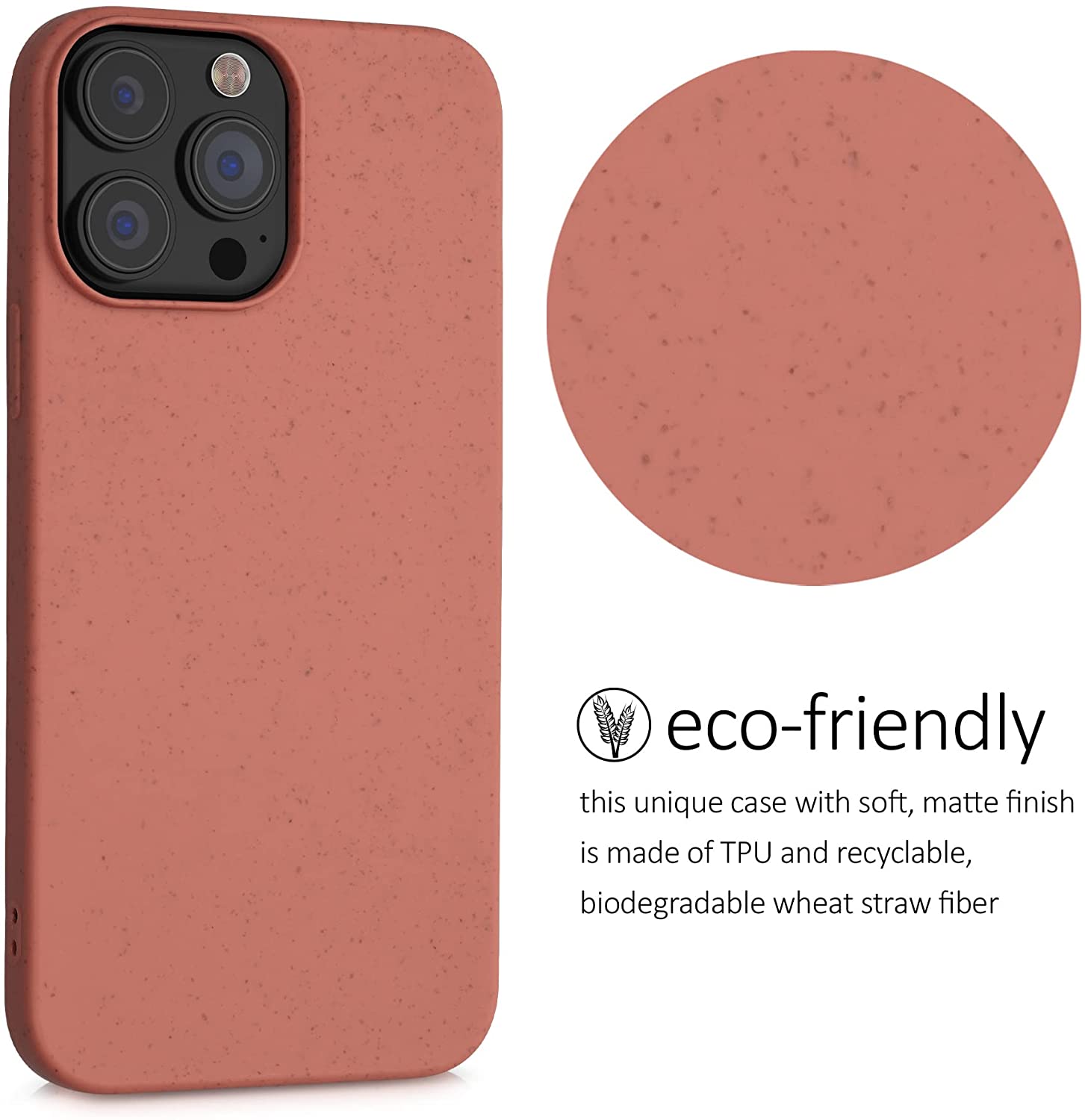 Kalibri iPhone 13 Pro Max Θήκη Σιλικόνης TPU με Ανακυκλώσιμο και Βιοδιασπώμενο Υλικό - Blush Beauty - 56492.215