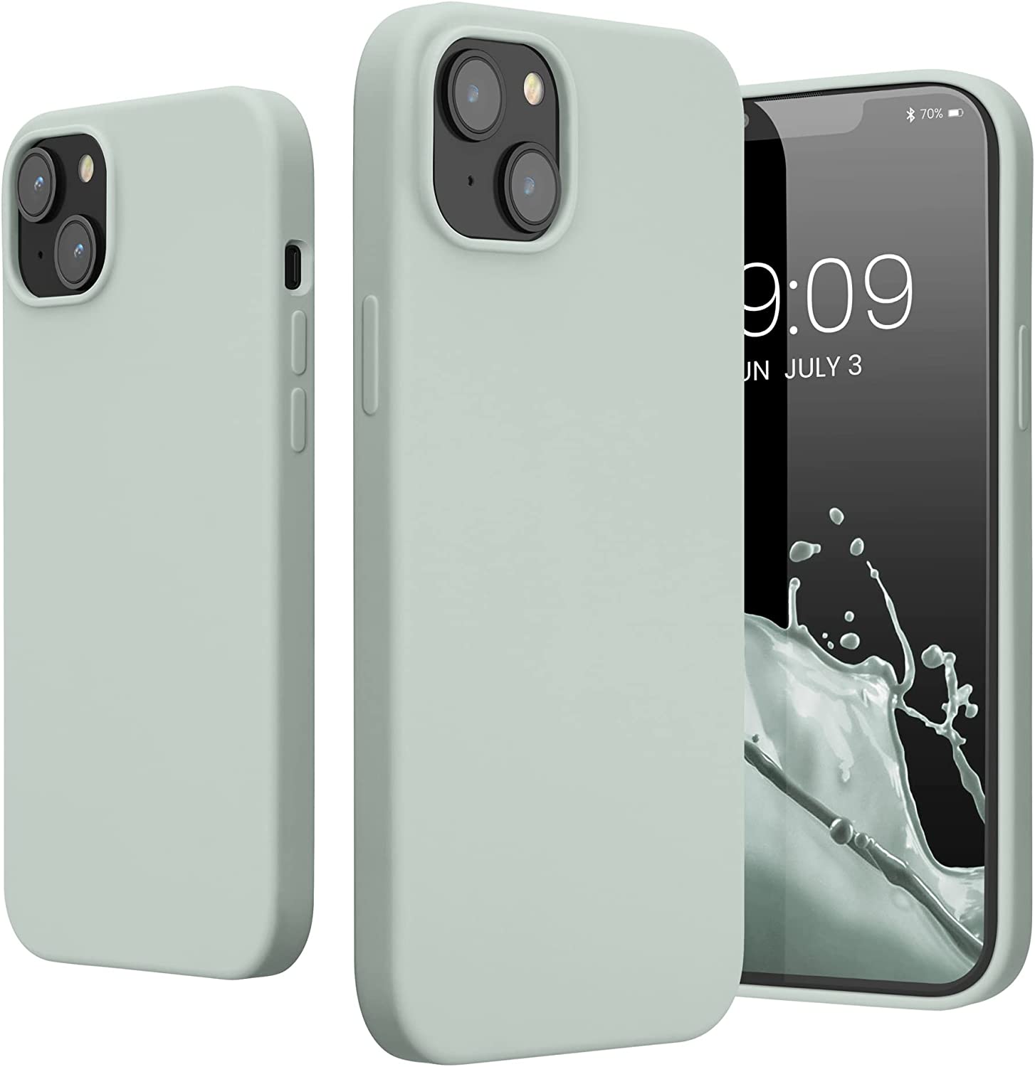 KW iPhone 14 Plus Θήκη Σιλικόνης TPU - Cool Mint - 59072.200