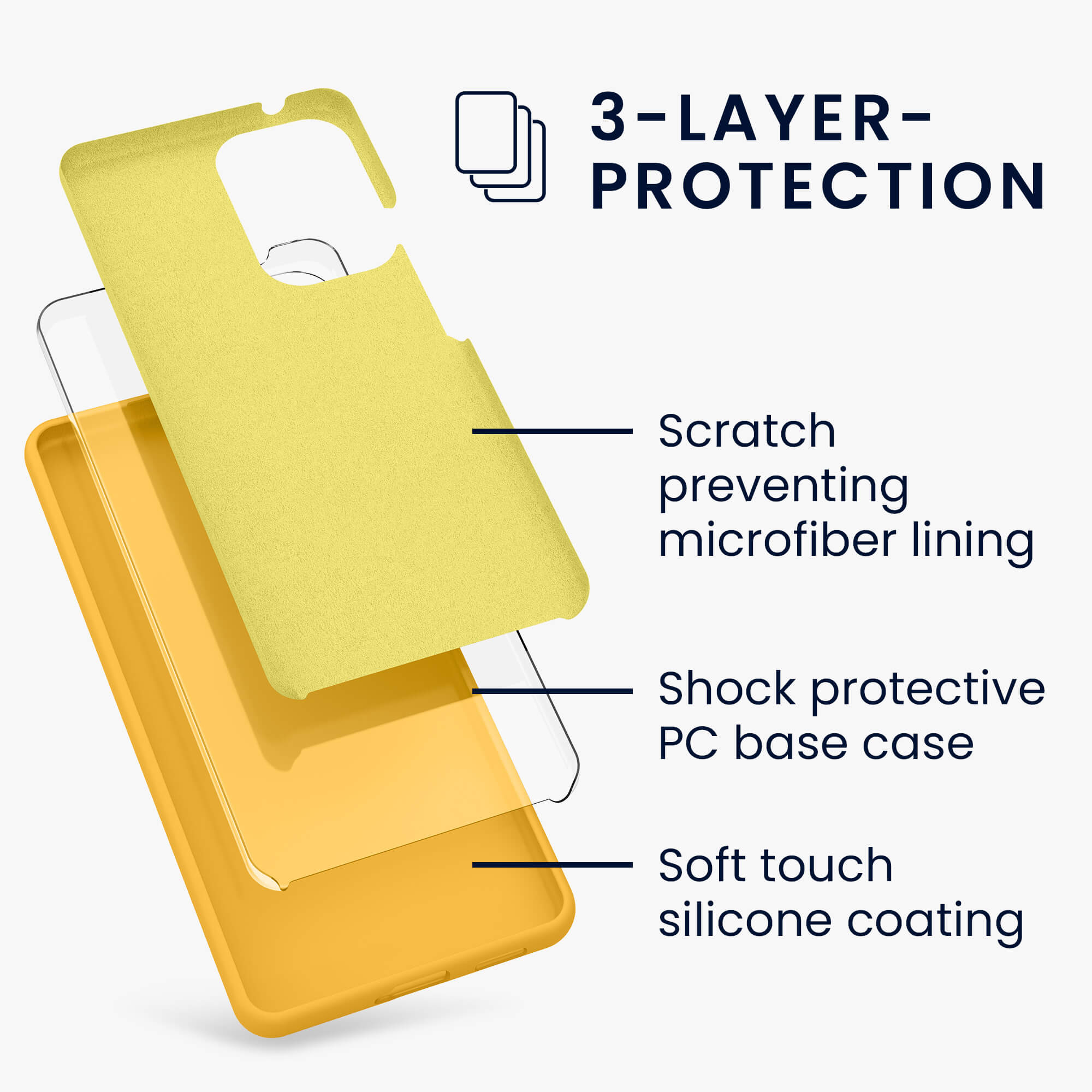 KW Samsung Galaxy A53 5G Θήκη Σιλικόνης Rubber TPU - Mango - 57835.191