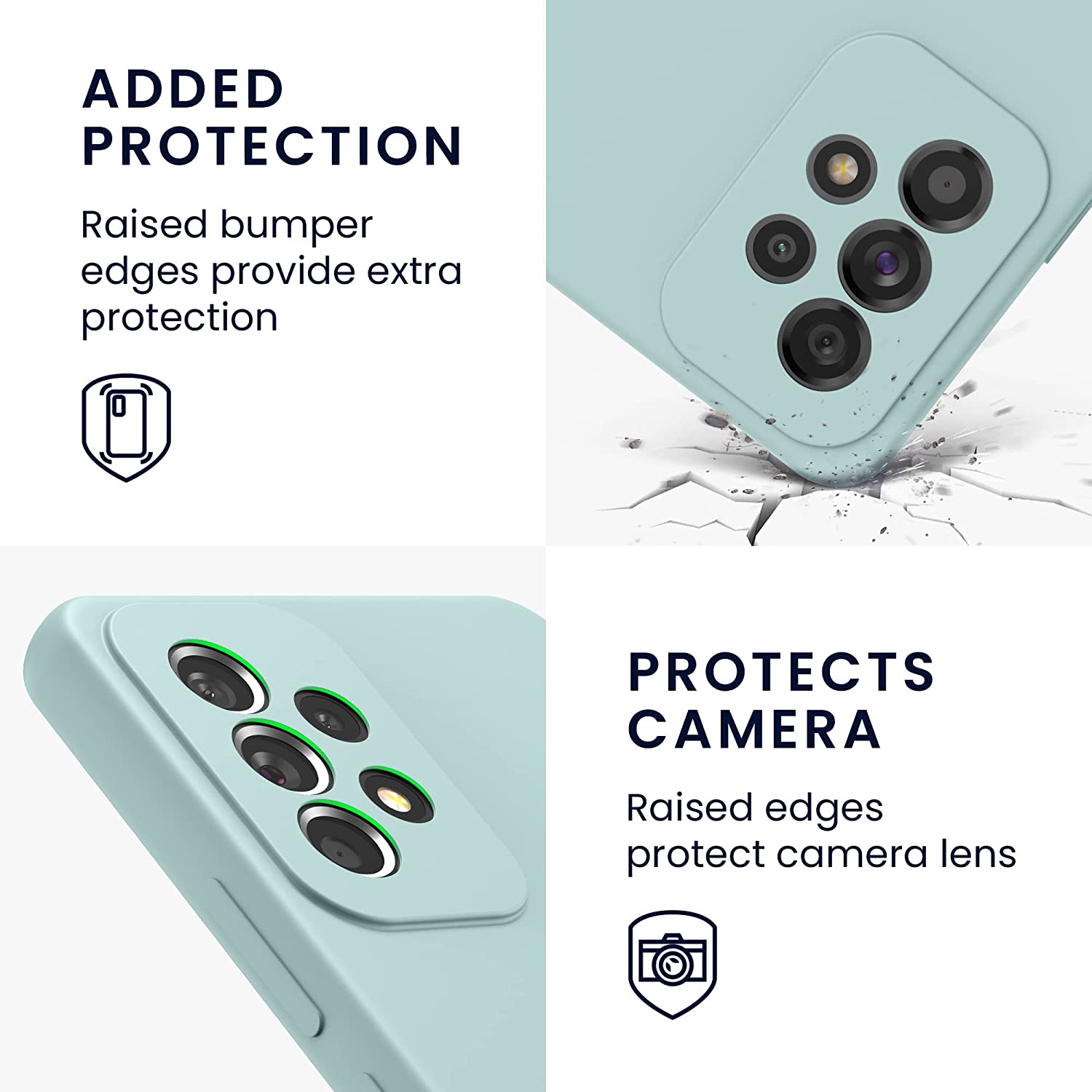 KW Samsung Galaxy A53 5G Θήκη Σιλικόνης Rubber TPU - Frosty Mint - 57835.200 - likebrands.gr