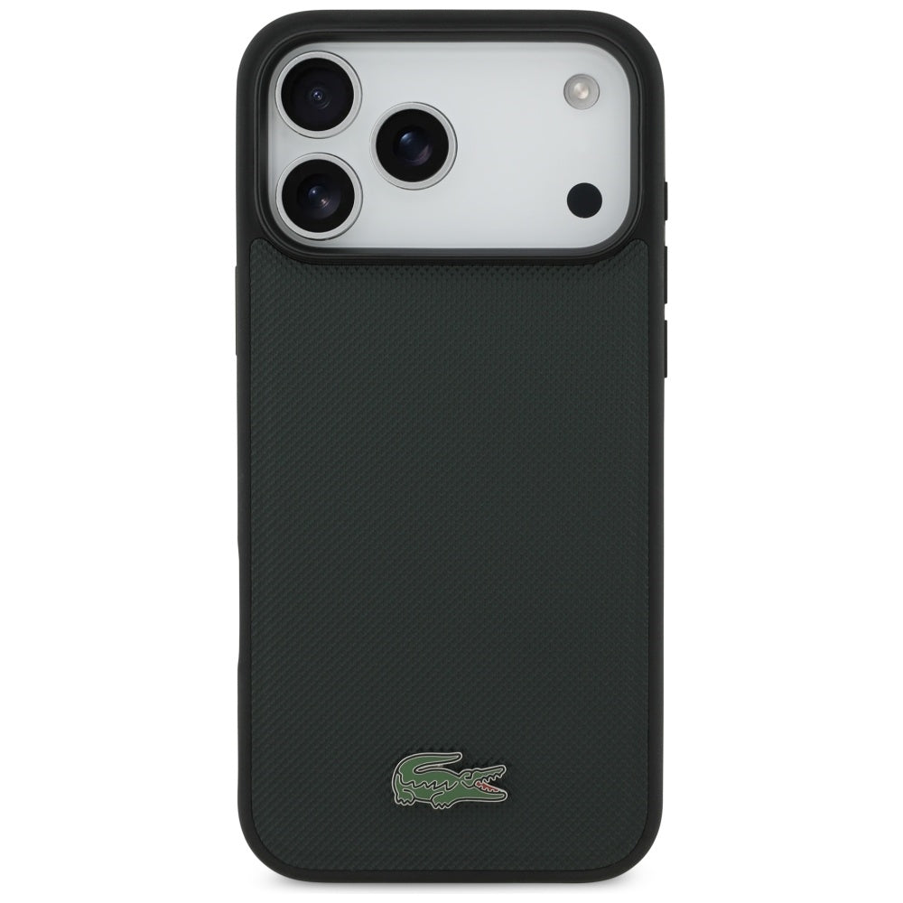 Lacoste iPhone 17 Pro Max - Petit Pique Lacquer Logo MagSafe - Σκληρή Θήκη με Πλαίσιο Σιλικόνης - Green