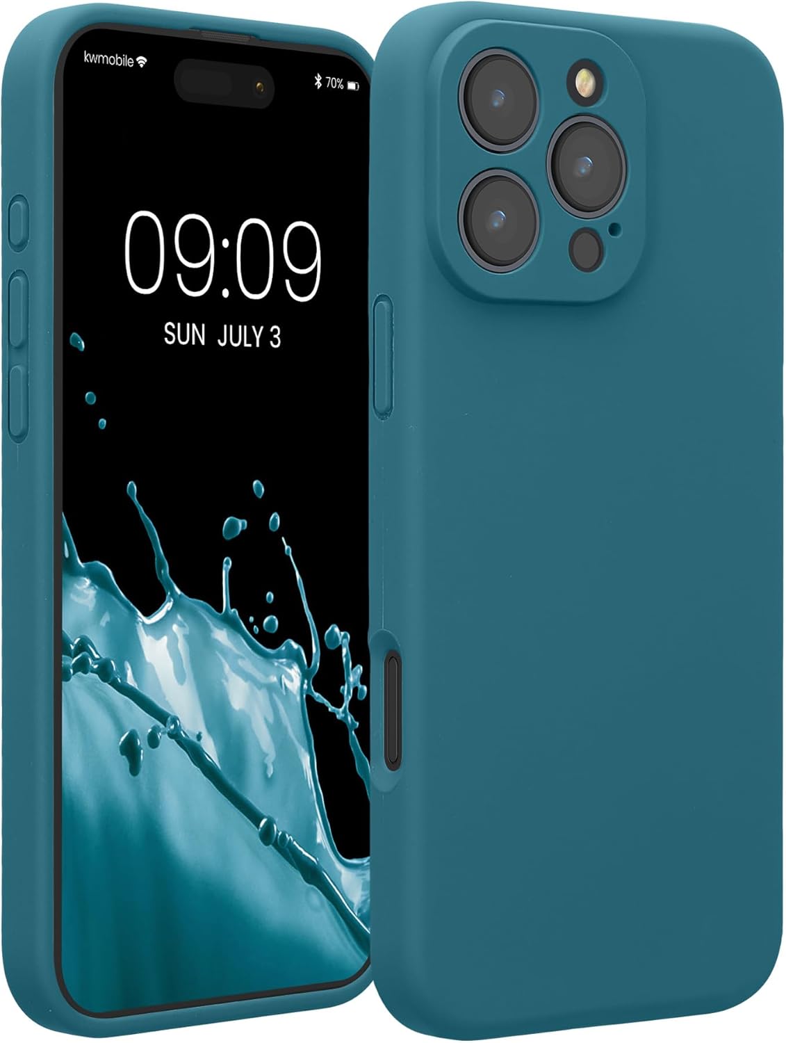 KW iPhone 16 Pro Max Θήκη Σιλικόνης Rubberized TPU - Matte Petrol