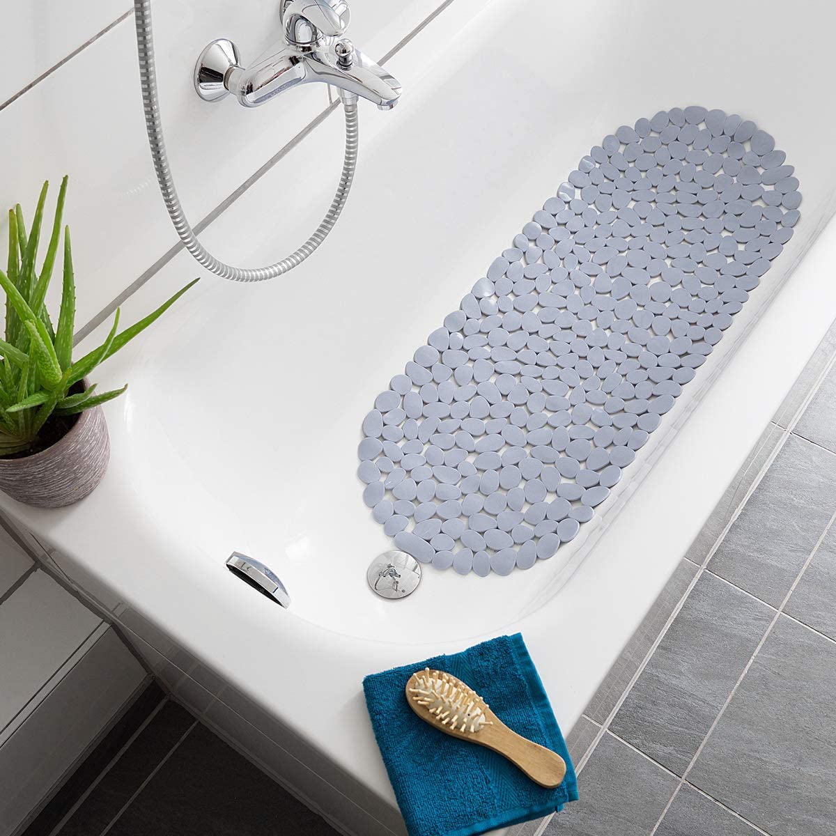 Navaris Αντιολισθητικό Χαλάκι Μπάνιου - Gray - 48965.22