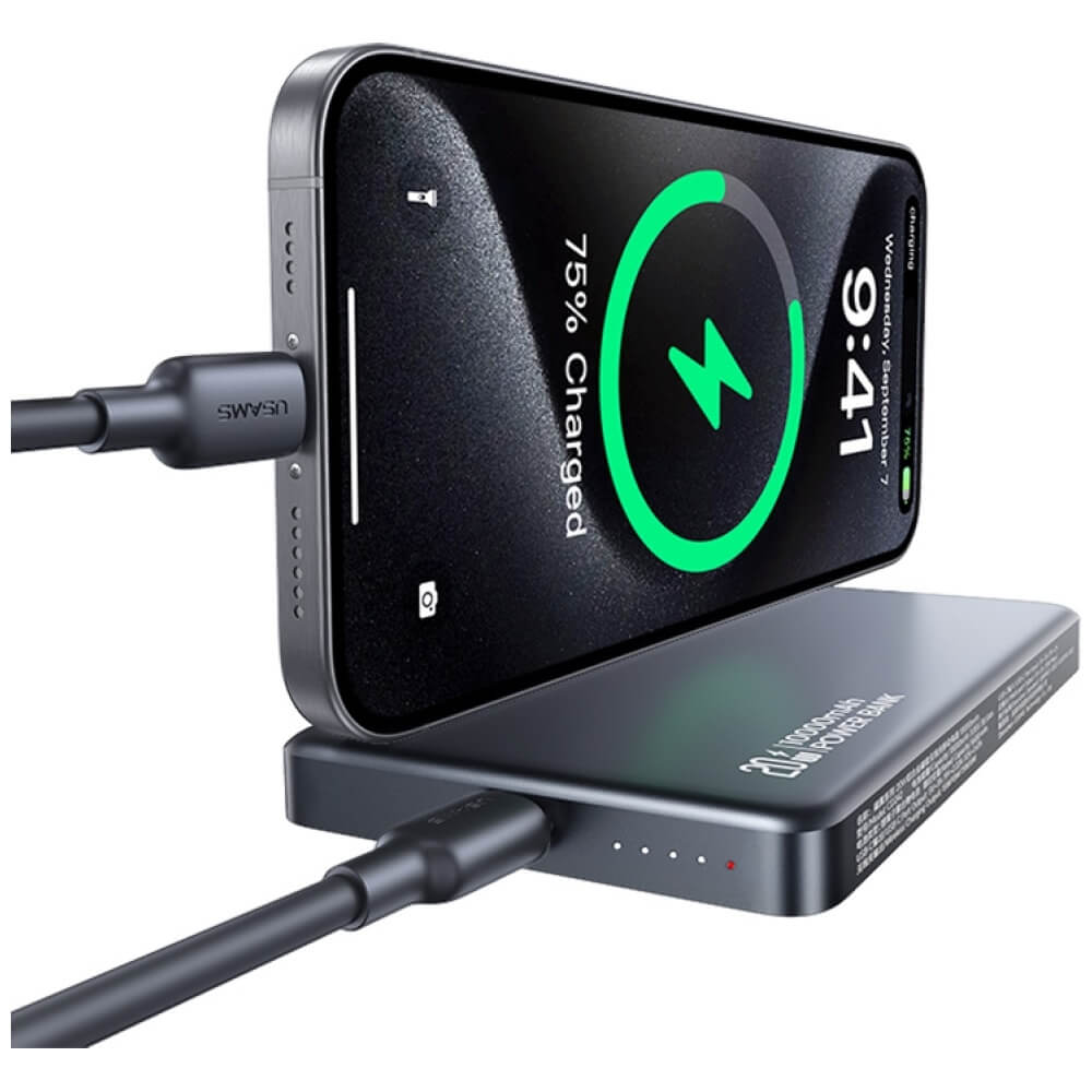 USAMS CD242 CY Series Ασύρματο PowerBank 10000mAh 20W - Tarnish