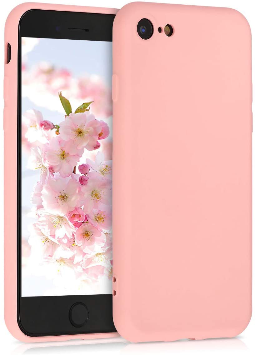 KW iPhone SE 2022 / SE 2020 / 7 / 8 Θήκη Σιλικόνης Rubberized TPU - Light Pink Matte - 49979.123