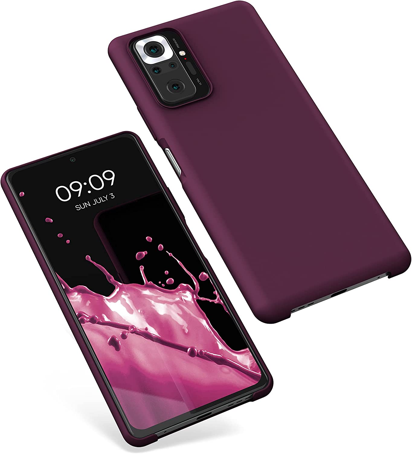 KW Xiaomi Redmi Note 10 Pro Θήκη Σιλικόνης Rubber TPU - Bordeaux Purple - 54553.187