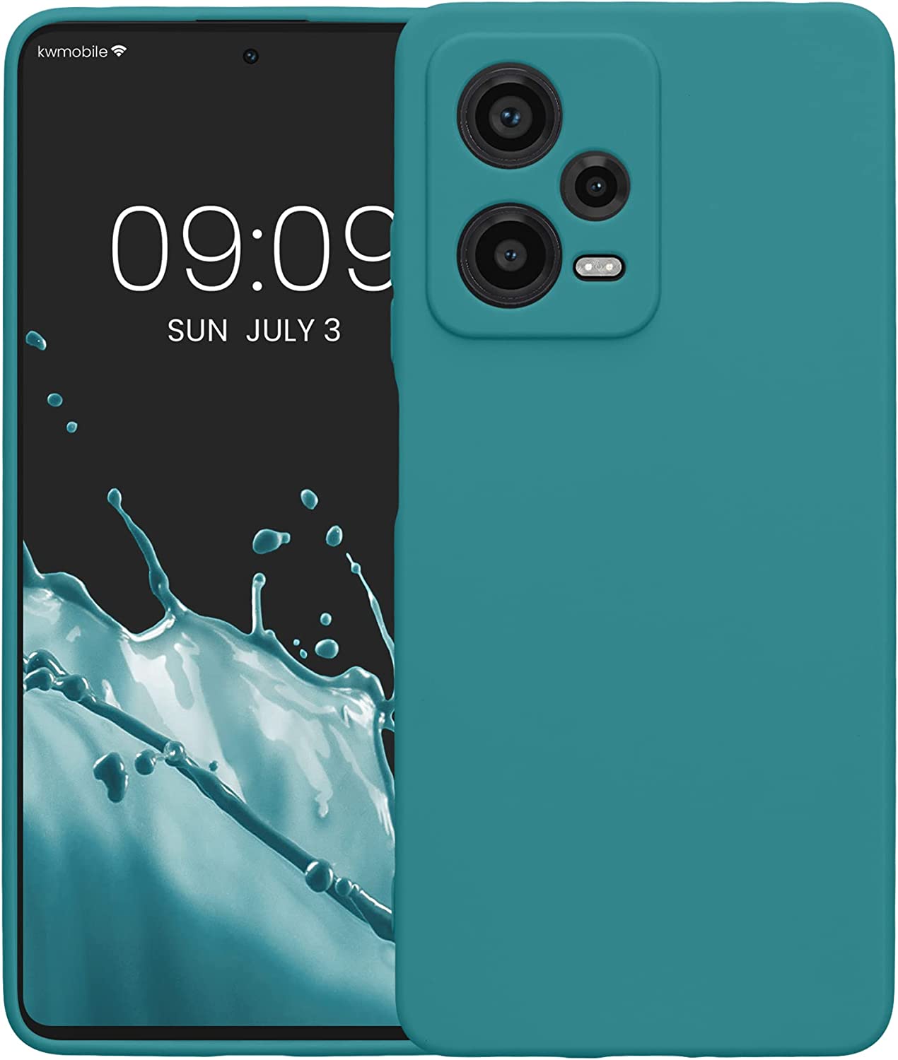 KW Xiaomi Redmi Note 12 Pro+ Θήκη Σιλικόνης TPU - Matte Petrol - 60686.57