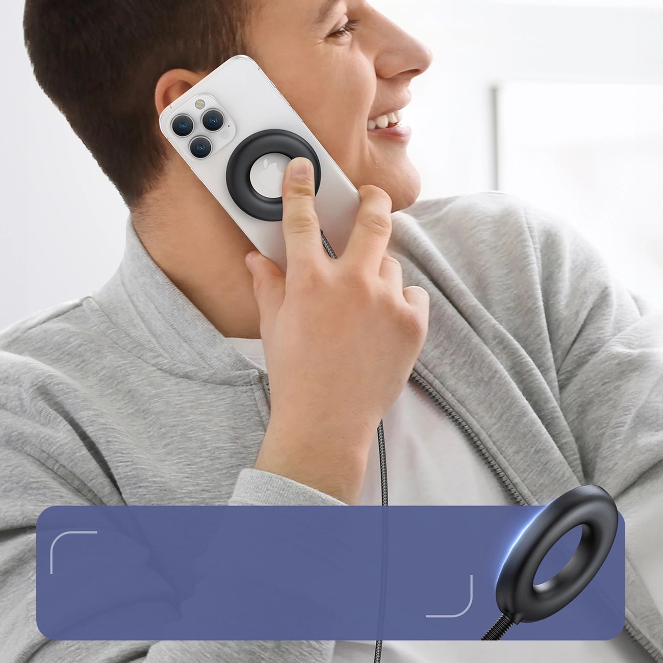 Joyroom JR-WQM03 15W Ασύρματος Μαγνητικός Φορτιστής MagSafe - Black