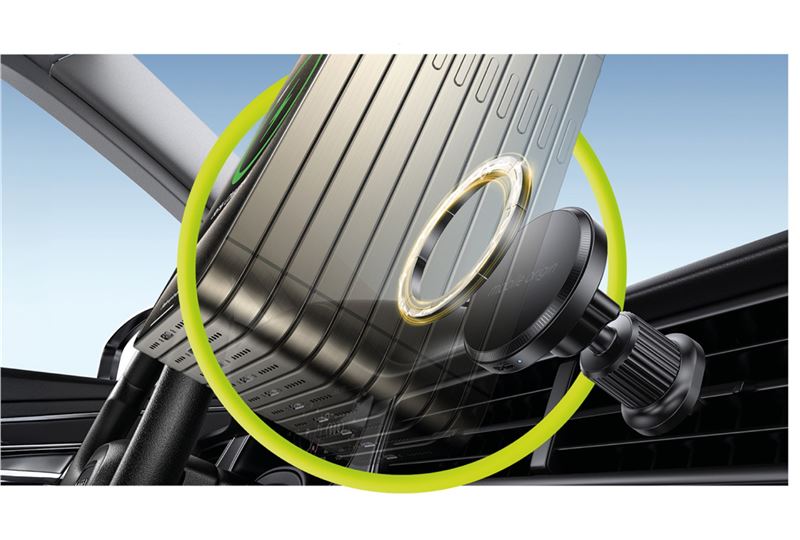 Mobile Origin MO3 Βάση Αυτοκινήτου Αεραγωγού με Ασύρματη Φόρτιση MagSafe 15W - Black