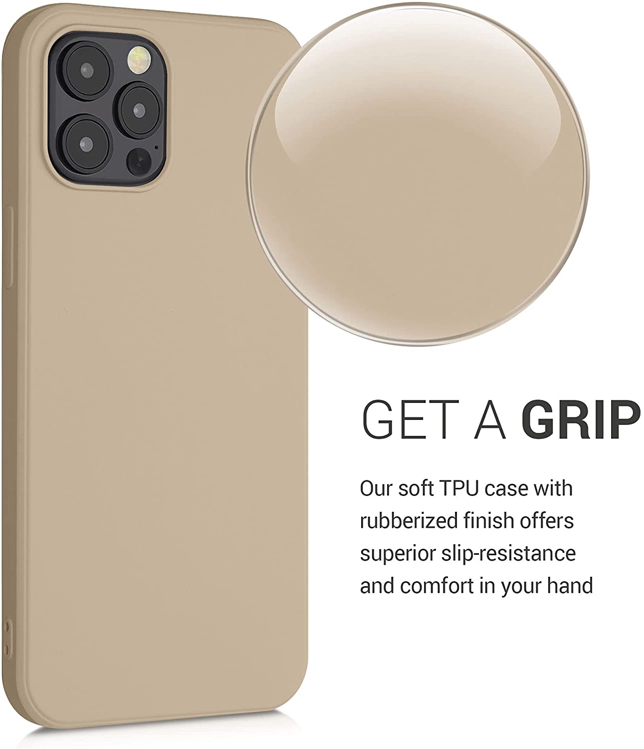 KW iPhone 12 Pro Max Θήκη Σιλικόνης Rubberized TPU - Dusky Pink - 52714.10