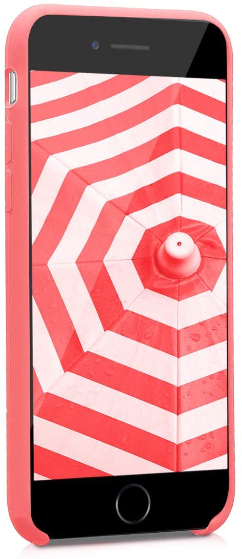 KW iPhone SE 2022 / SE 2020 / 7 / 8 Θήκη Σιλικόνης Rubber TPU - Neon Coral - 40225.103