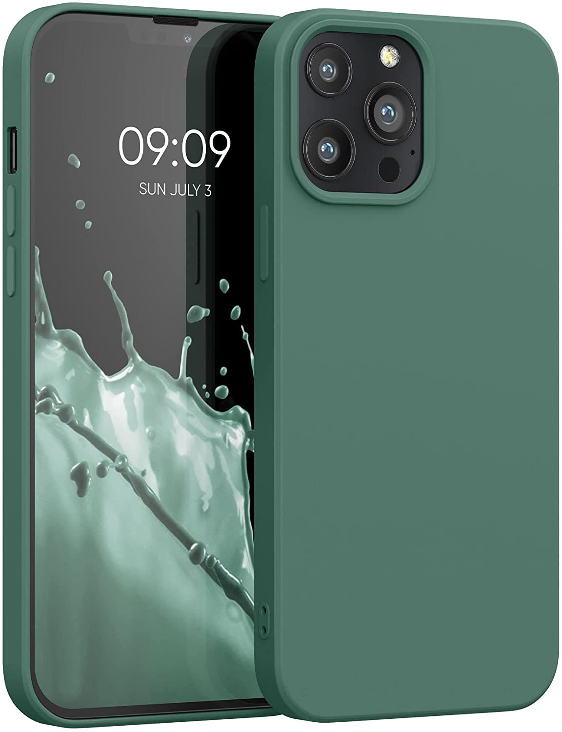 KW iPhone 13 Pro Max Θήκη Σιλικόνης Rubberized TPU - Forest Green - 55975.166