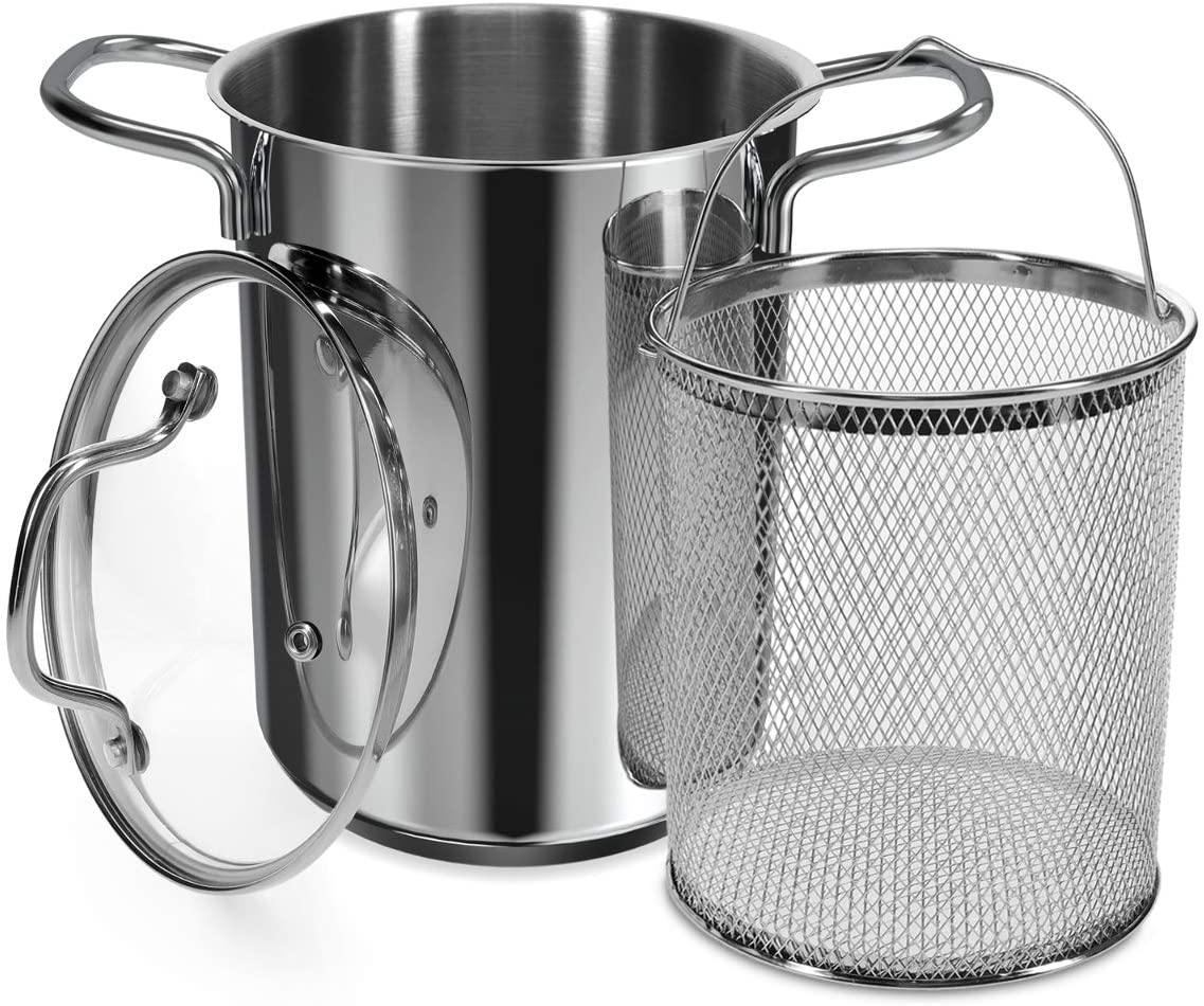 Navaris Κατσαρόλα Μαγειρικής για Σπαγγέτι ή Σπαράγγια - 16cm - Silver - 49580.01