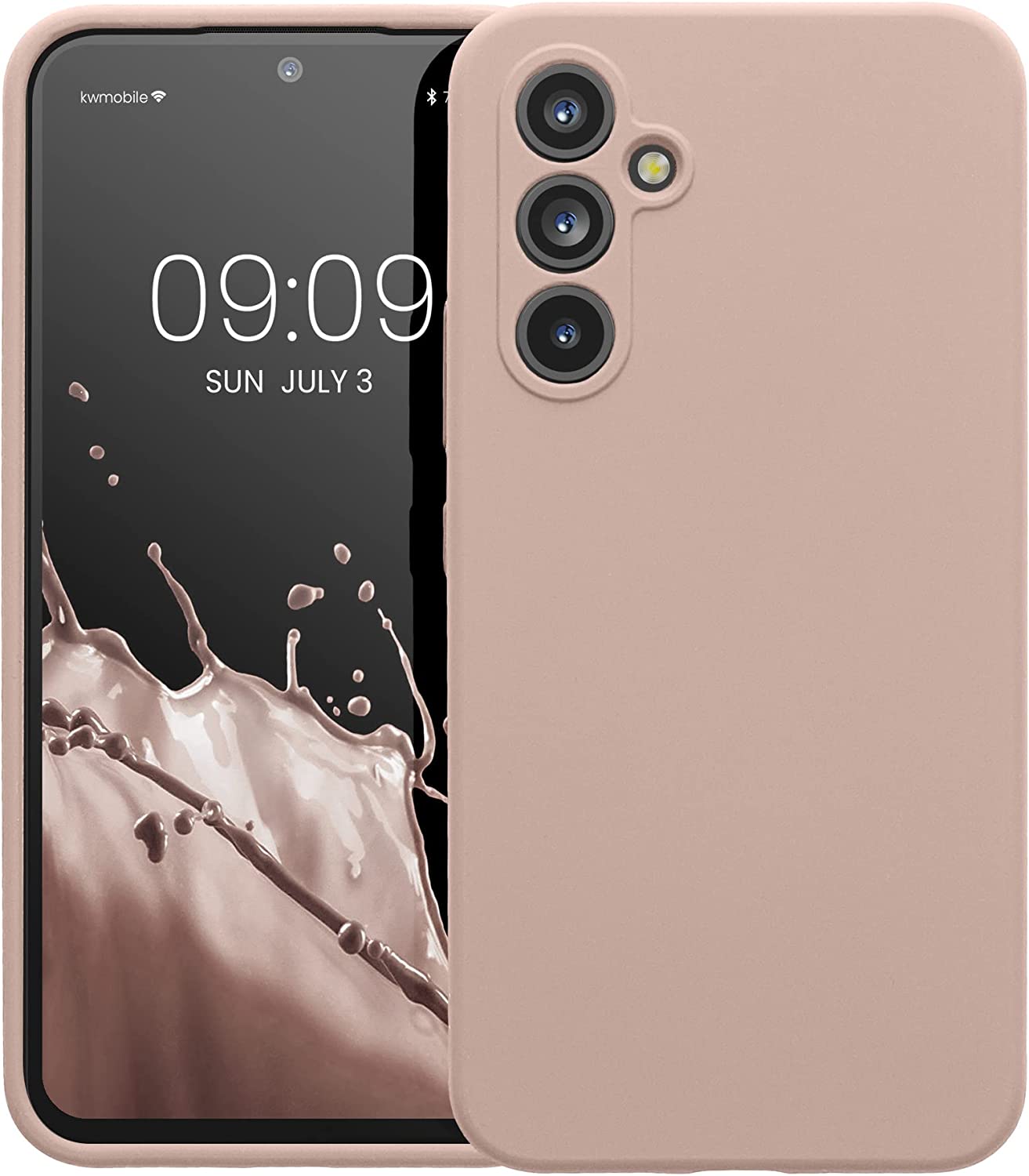KW Samsung Galaxy A54 5G Θήκη Σιλικόνης Rubberized TPU - Matte Dusky Pink - 60795.52