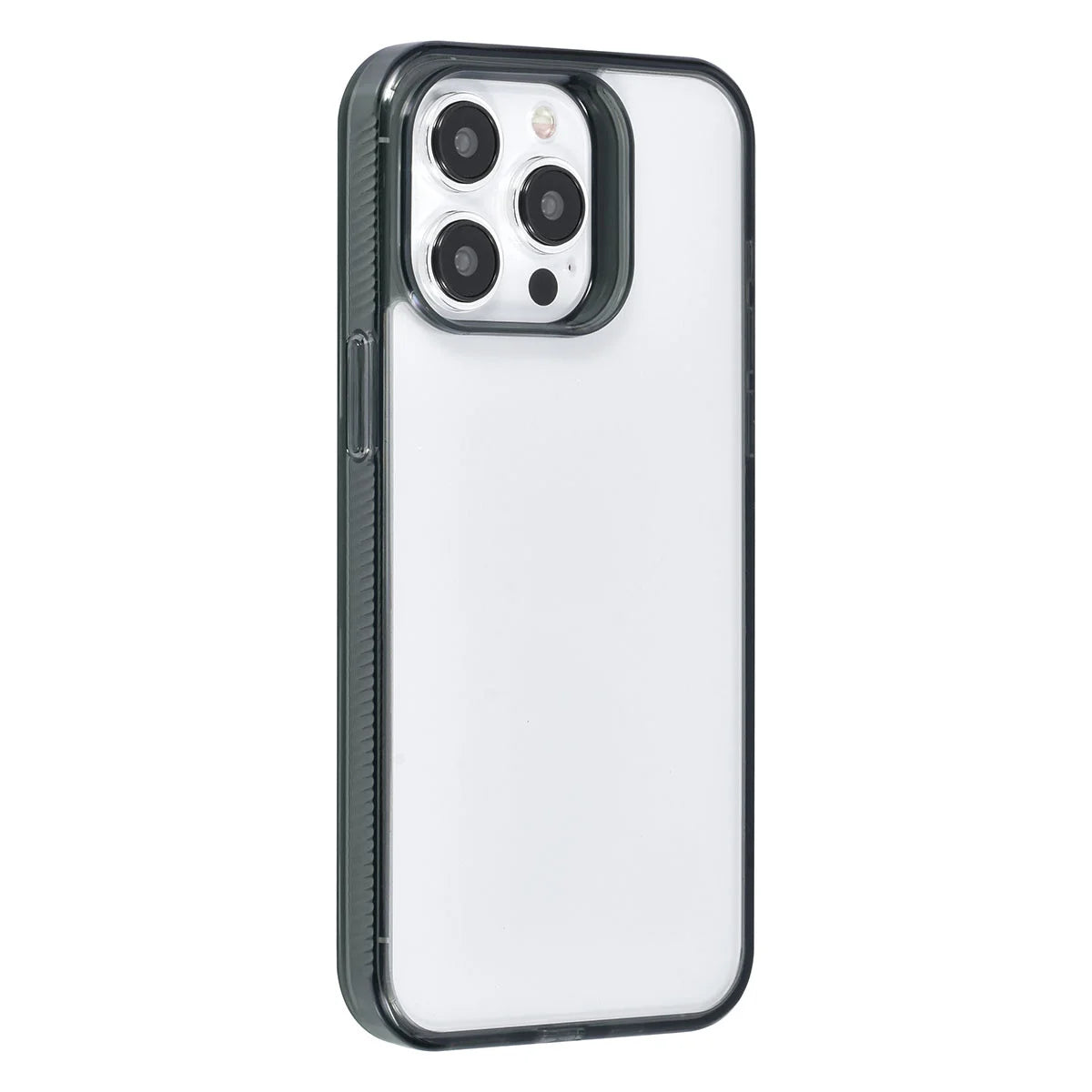 Tuniq iPhone 15 Pro Max - Σκληρή Θήκη με Πλαίσιο Σιλικόνης - Ημιδιάφανο Μαύρο / Διάφανο